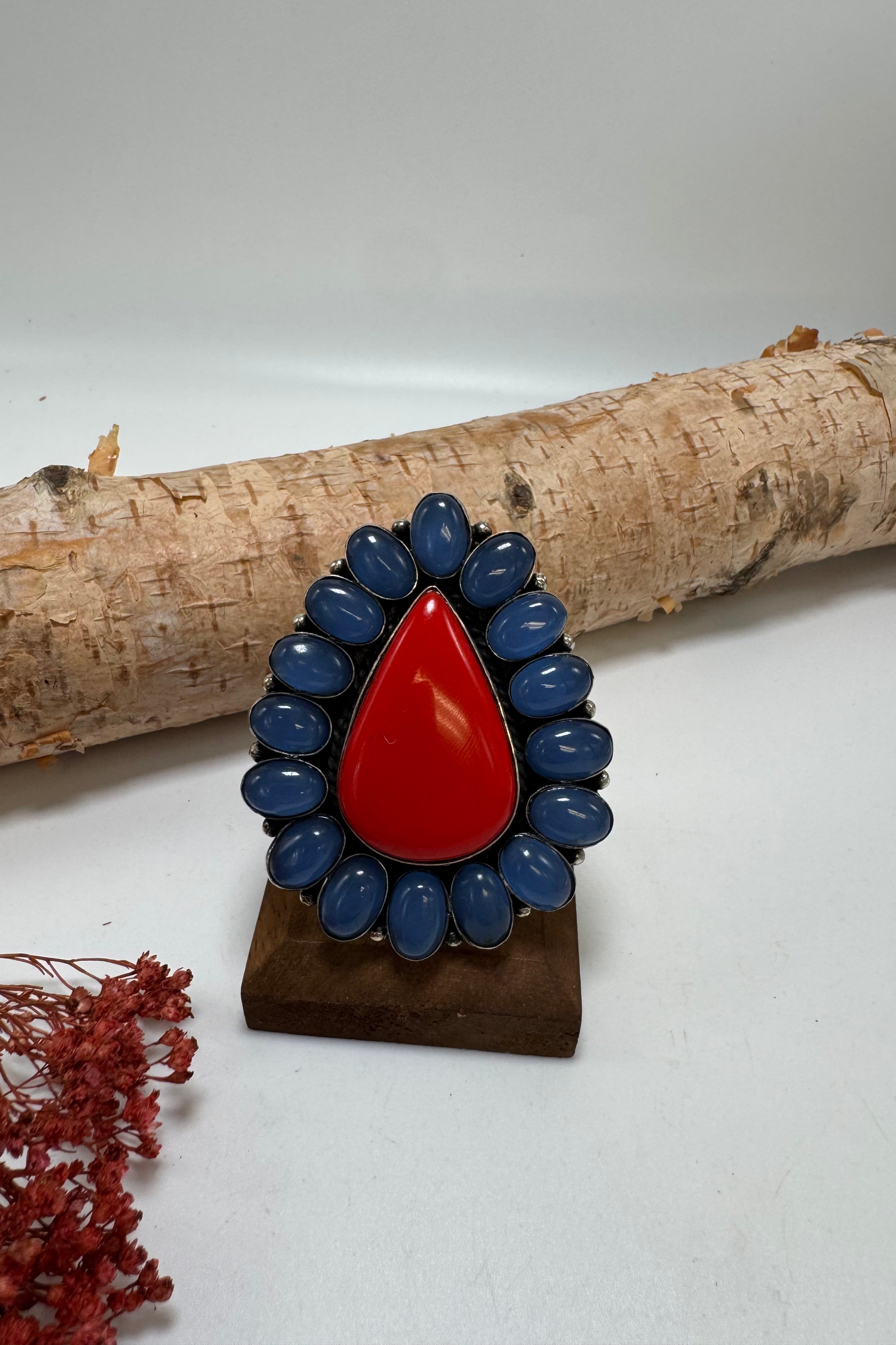 Red Drop Ring