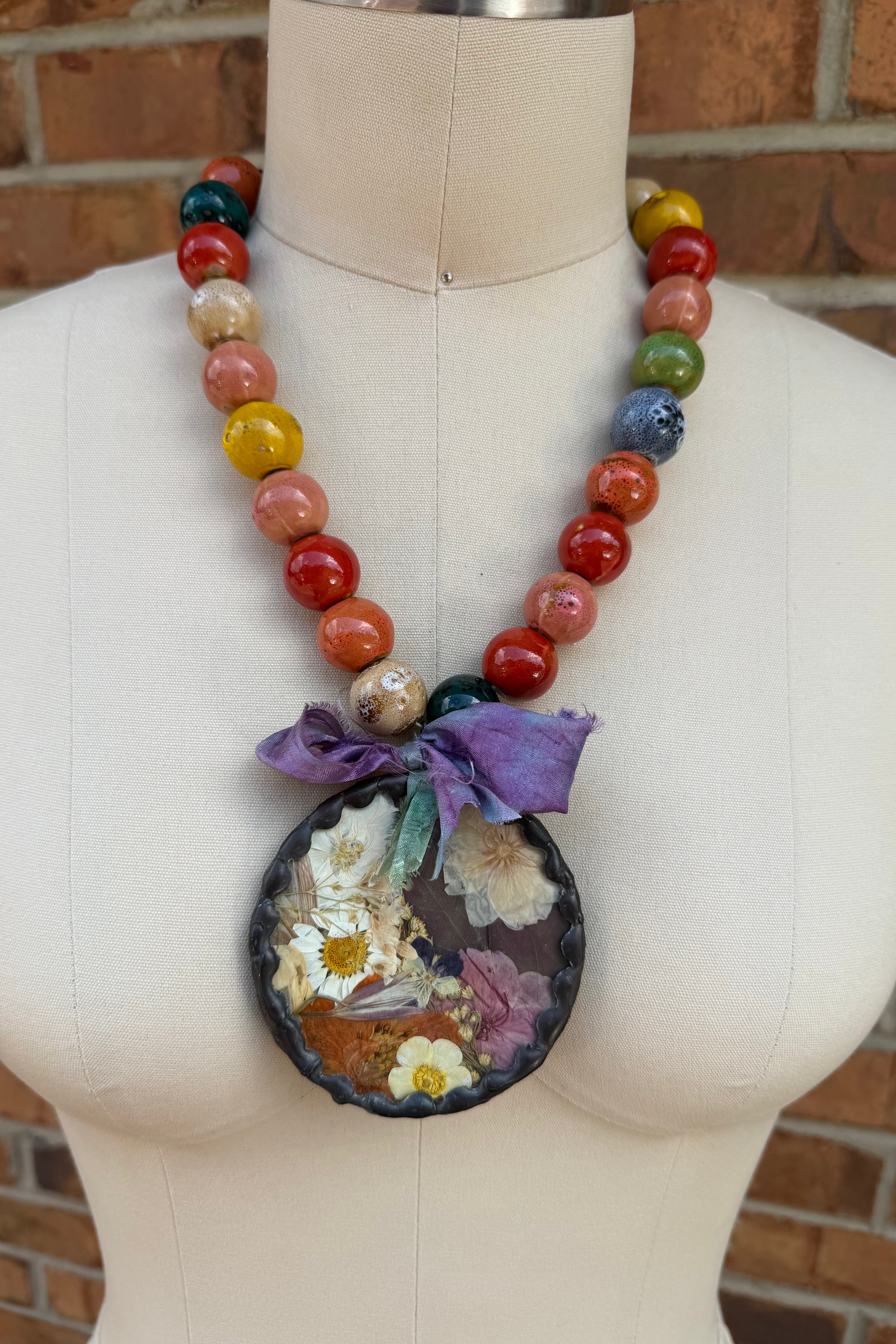 Dry Flower Necklace