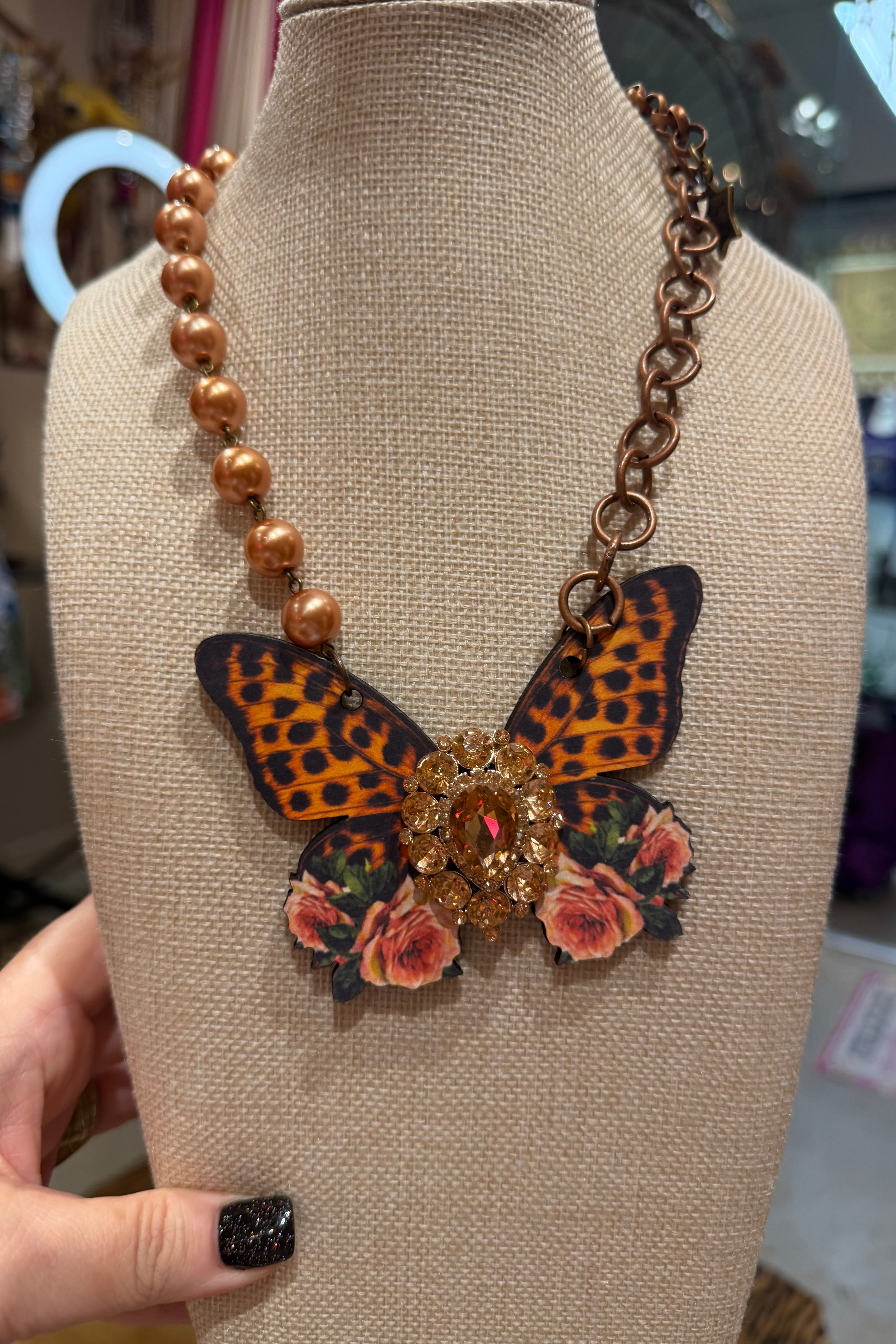 The Leopard Butterfly Necklace