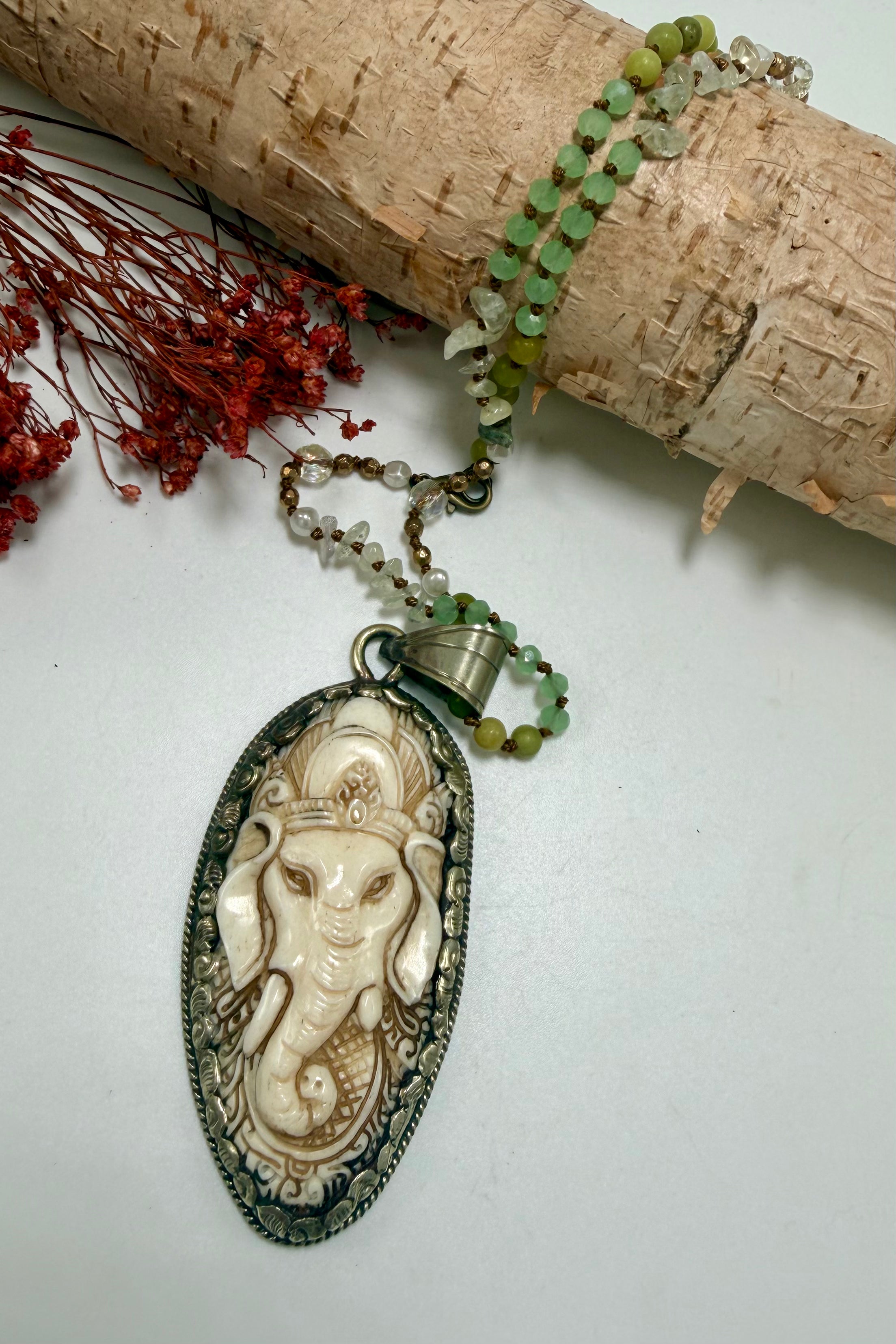 Ganesha Head Necklace