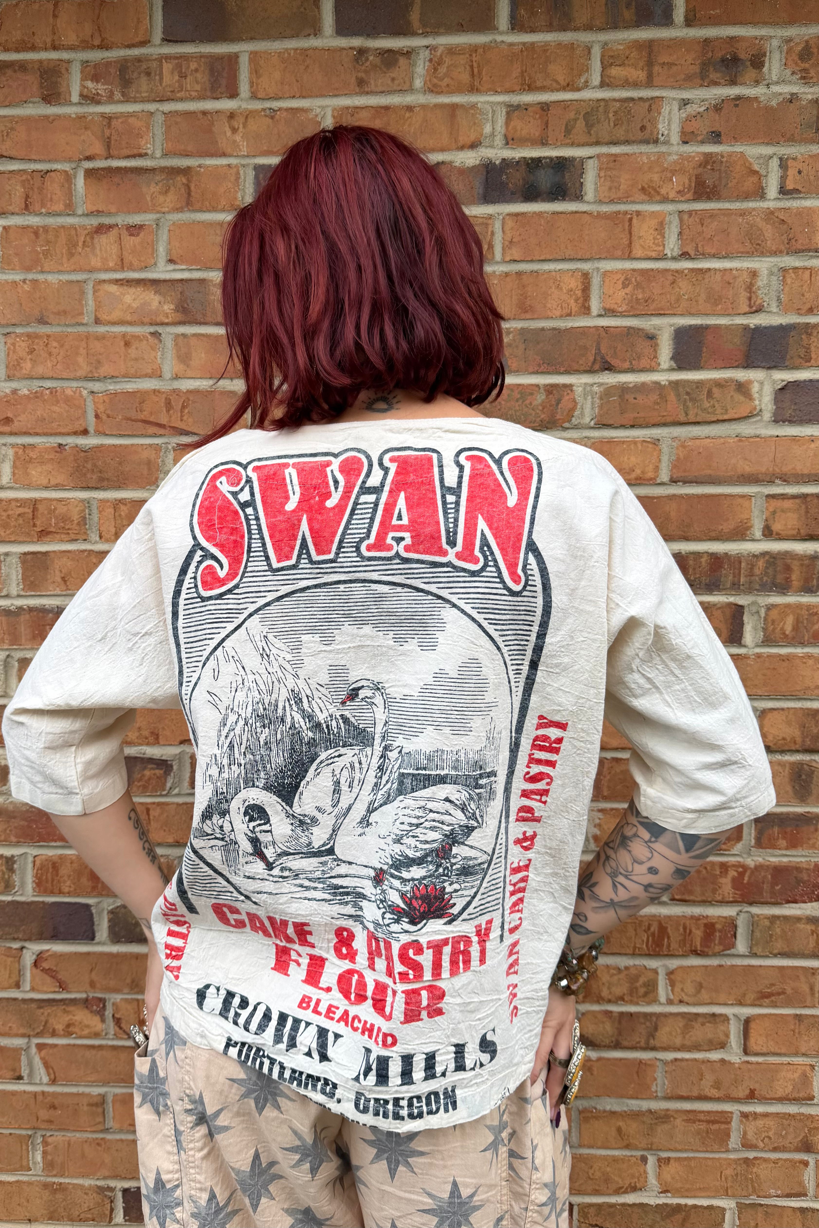 Swan Lake Oversized Cotton Top