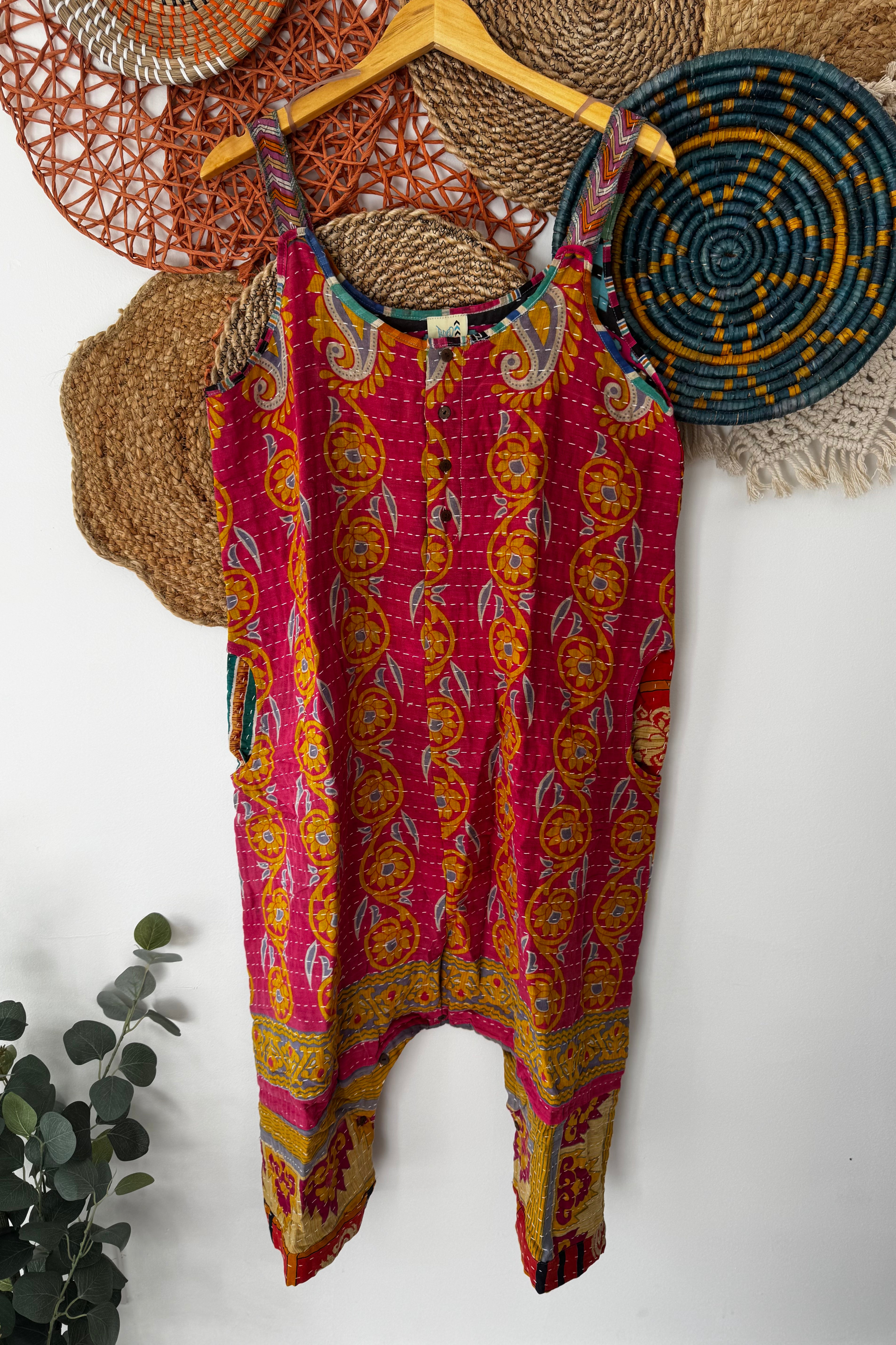 Kantha Sunrise Romper Combo E