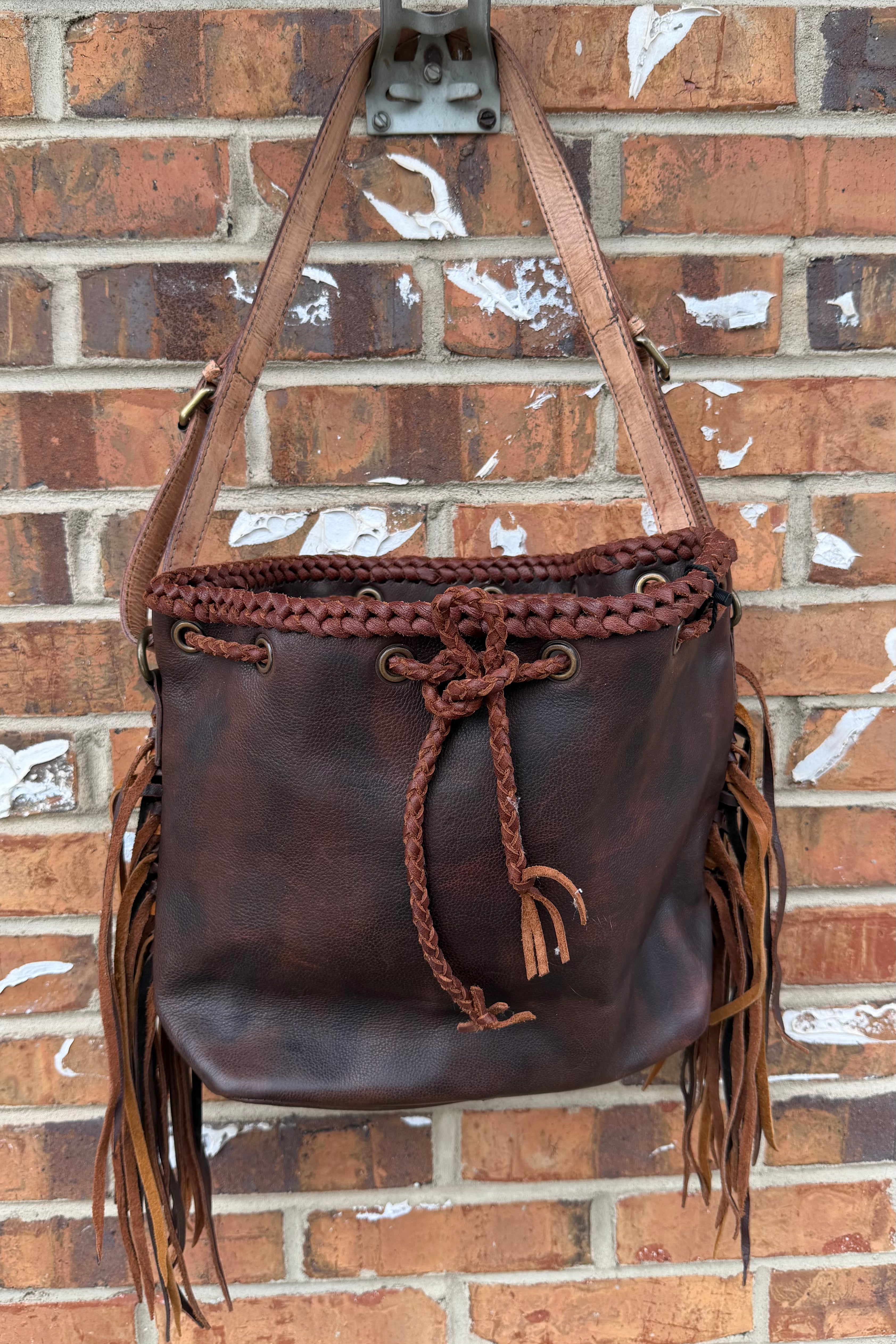 Leather Bag w/ Fringe