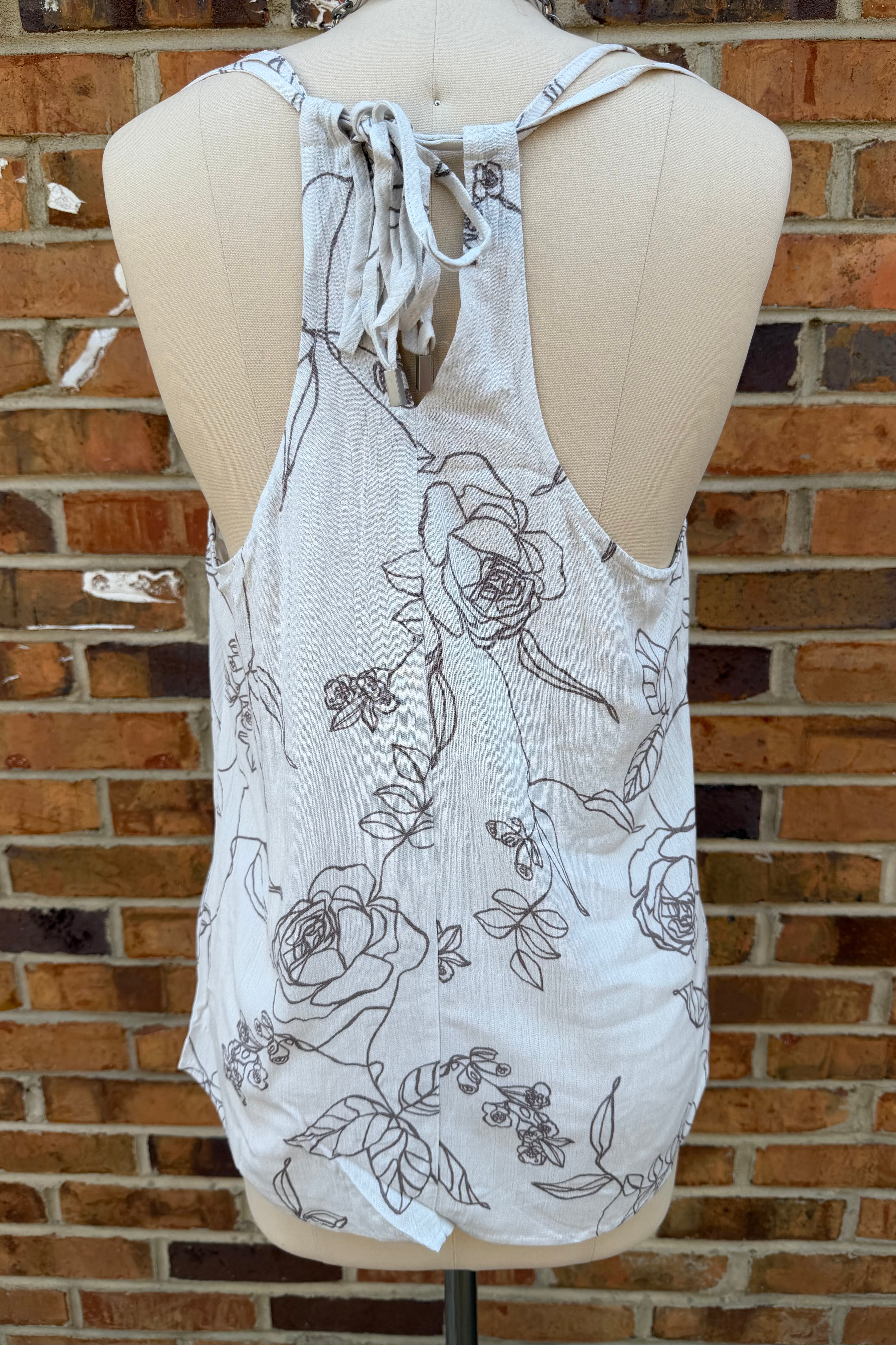 Natural Floral Tank