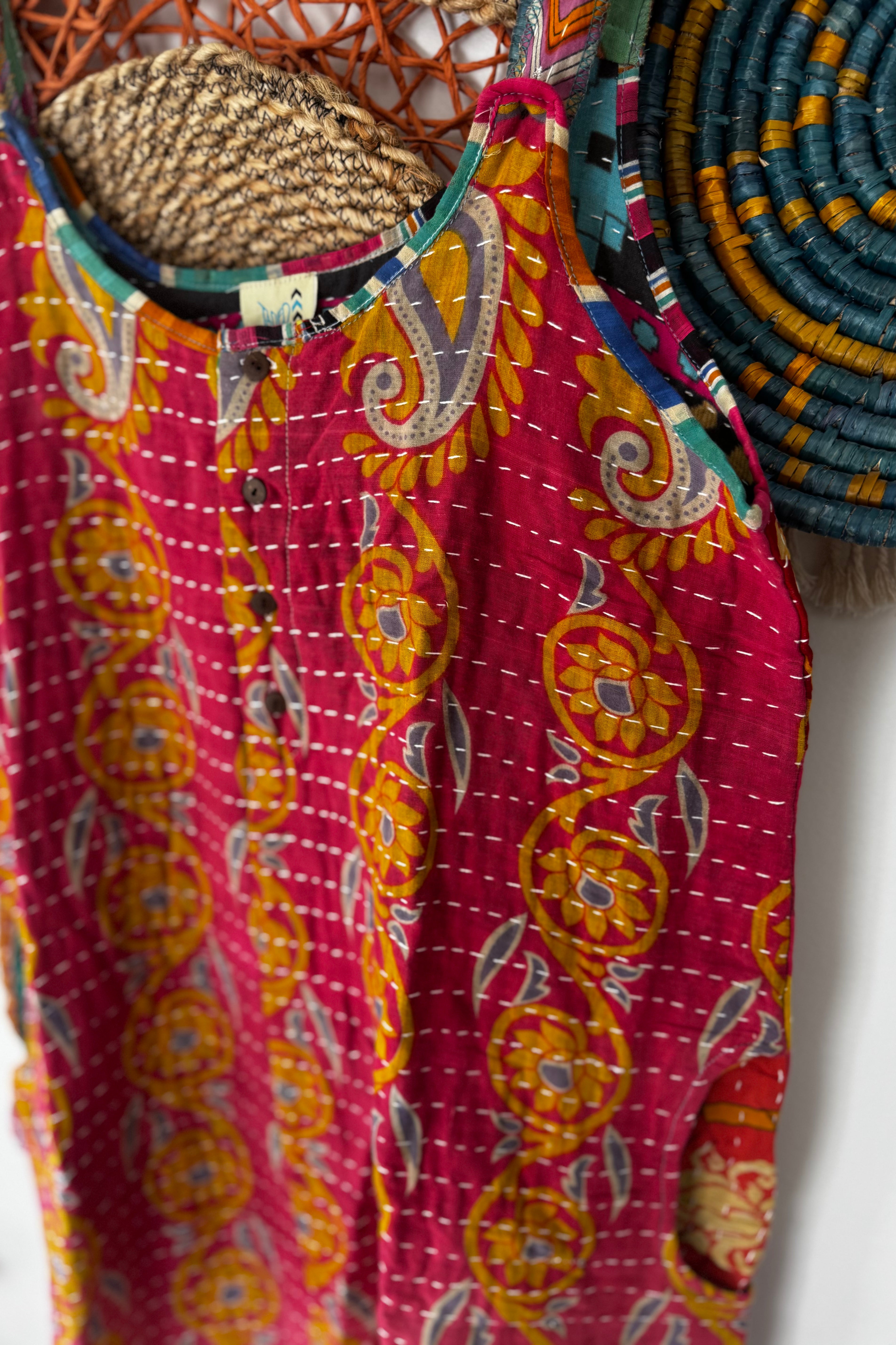 Kantha Sunrise Romper Combo E