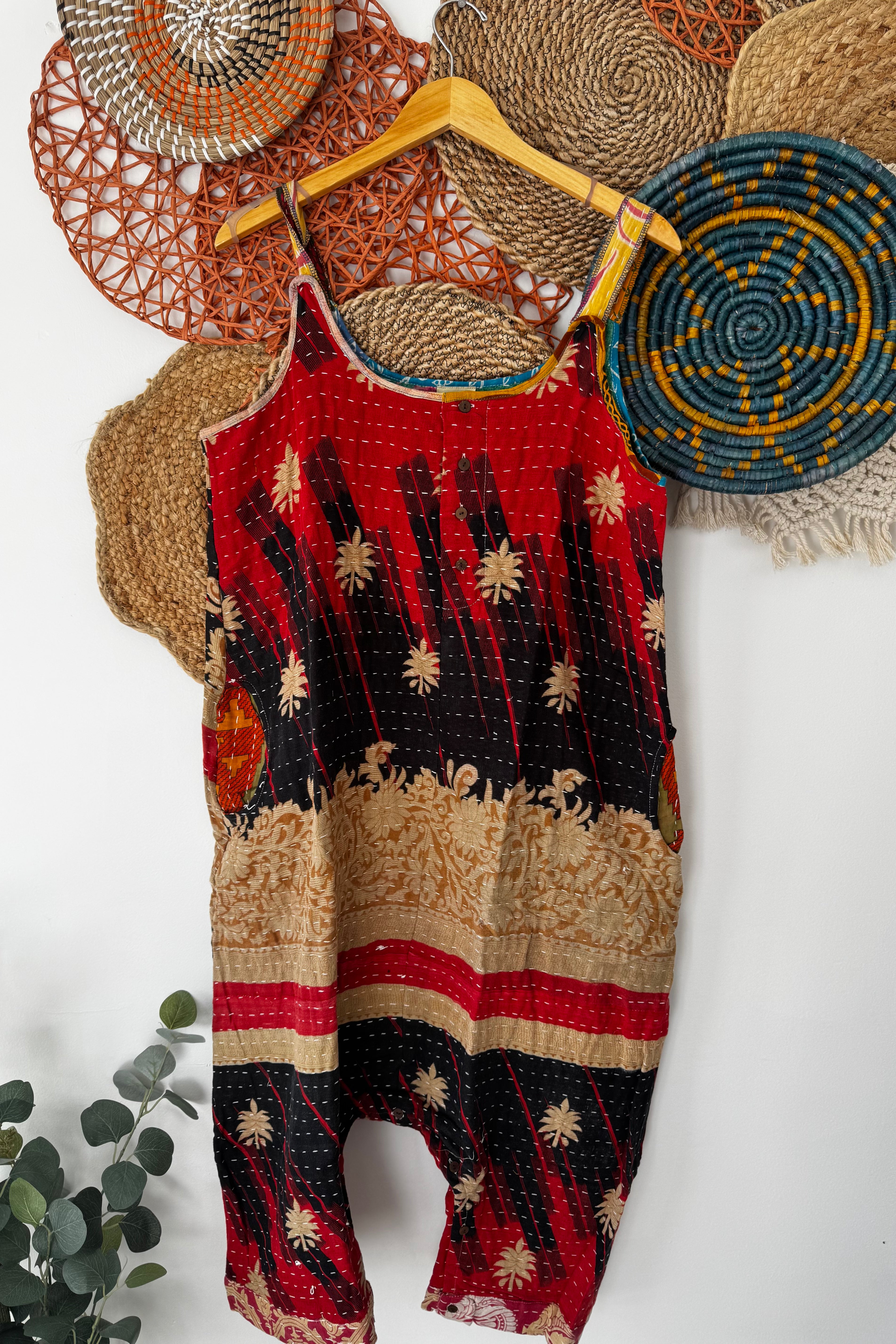 Kantha Sunrise Romper Combo D