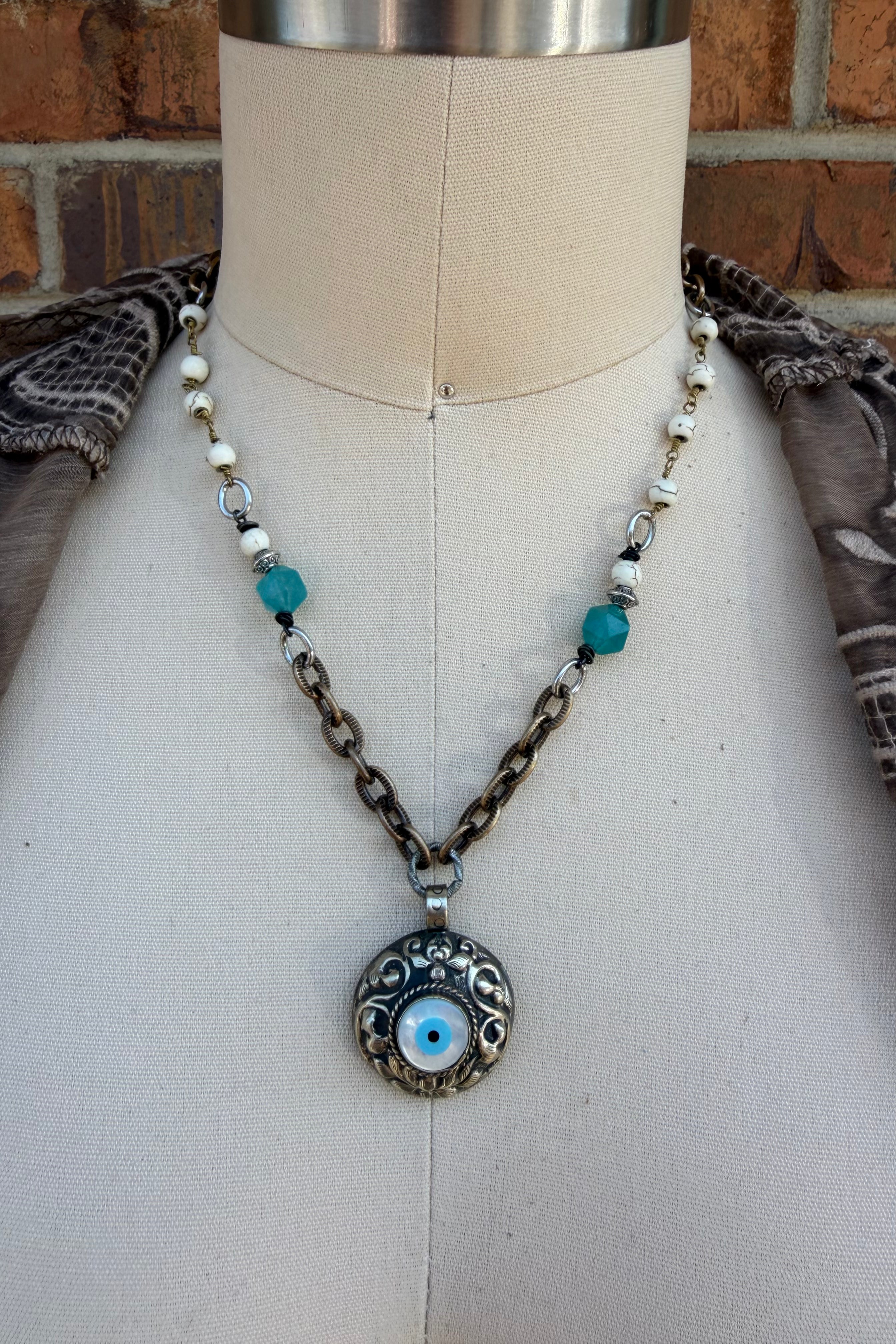 OOAK Small Eye On You Necklace