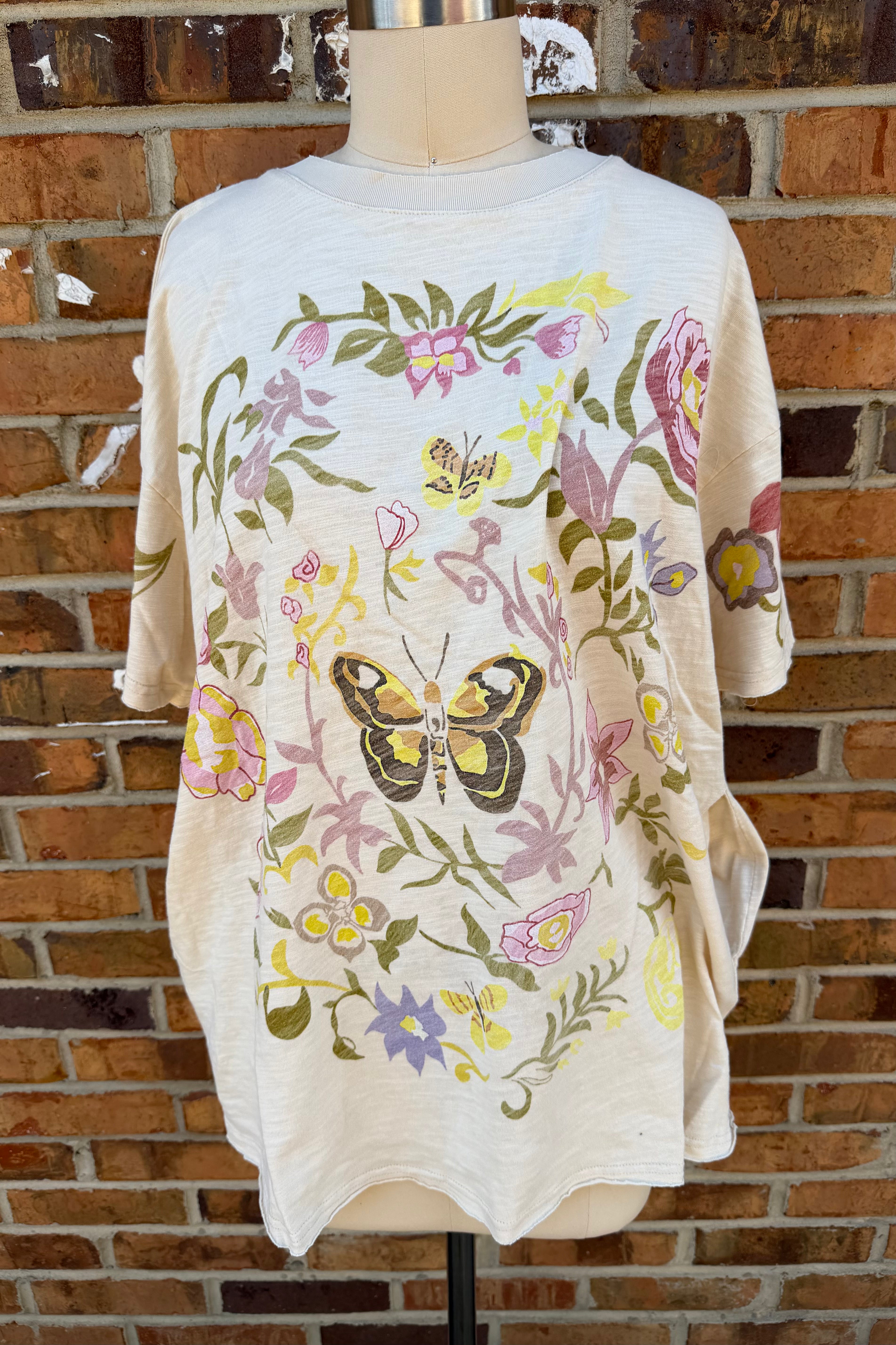 Flower and Butterfly Tee