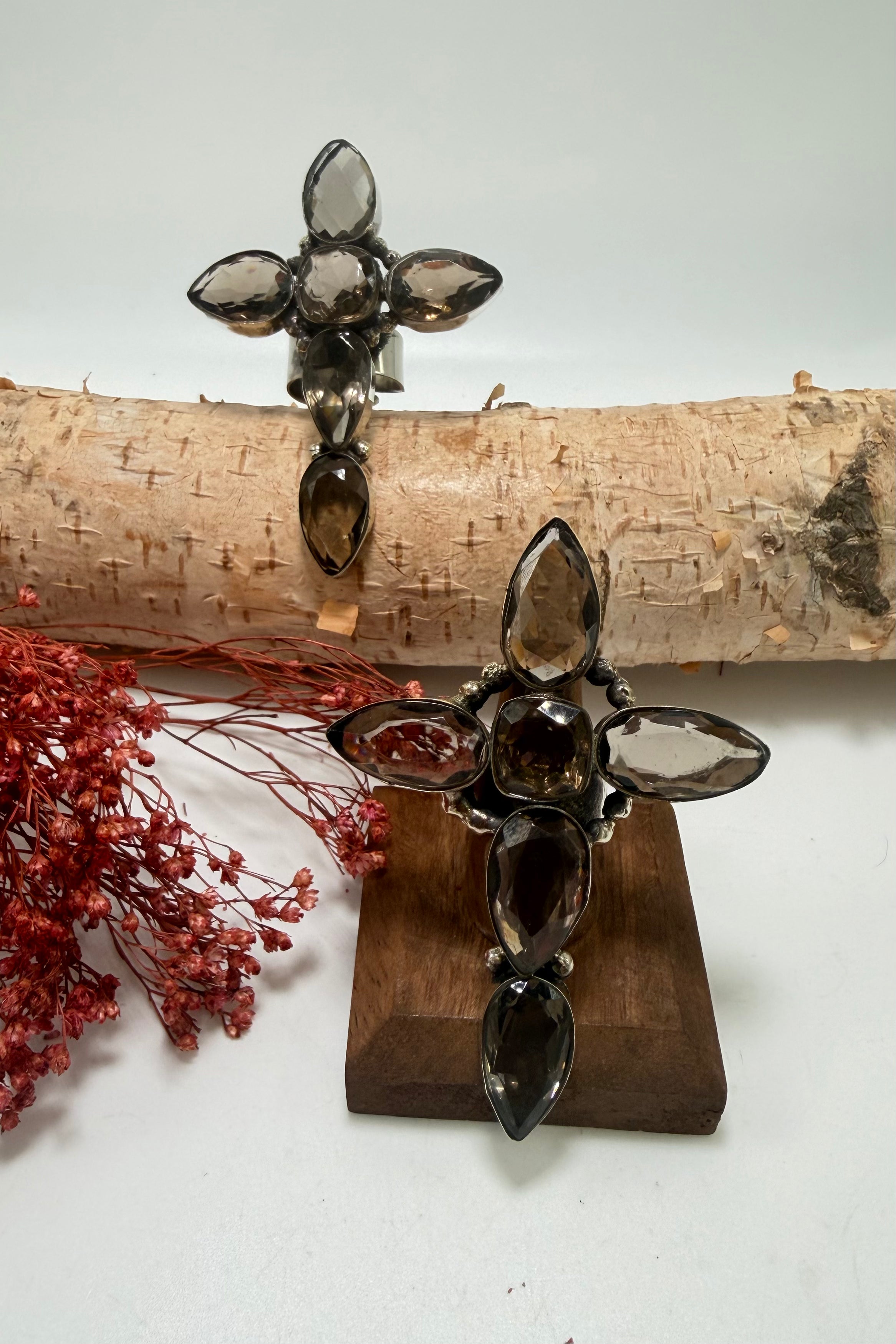 Cross in Brown Ring