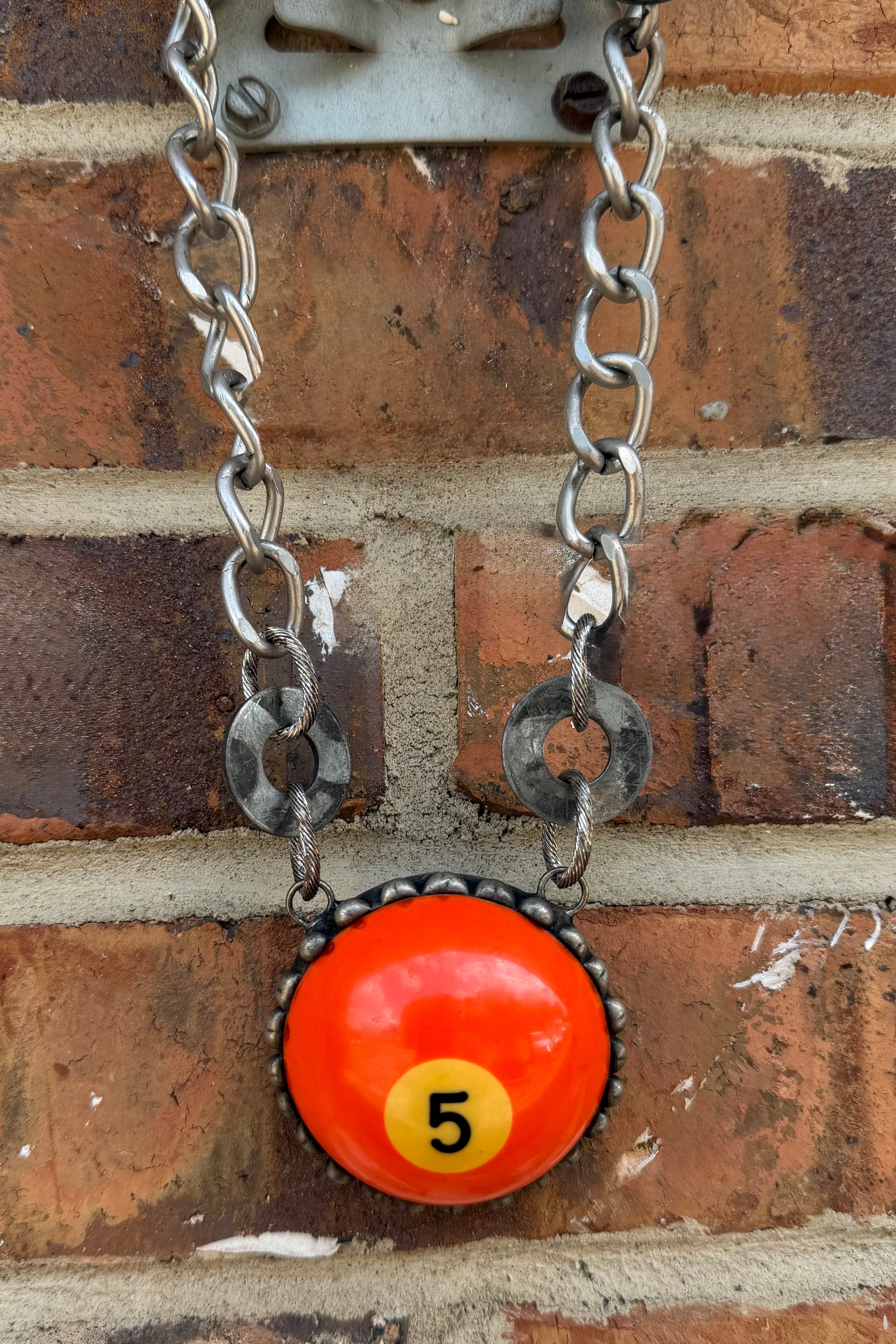 Large Pool Ball Necklace