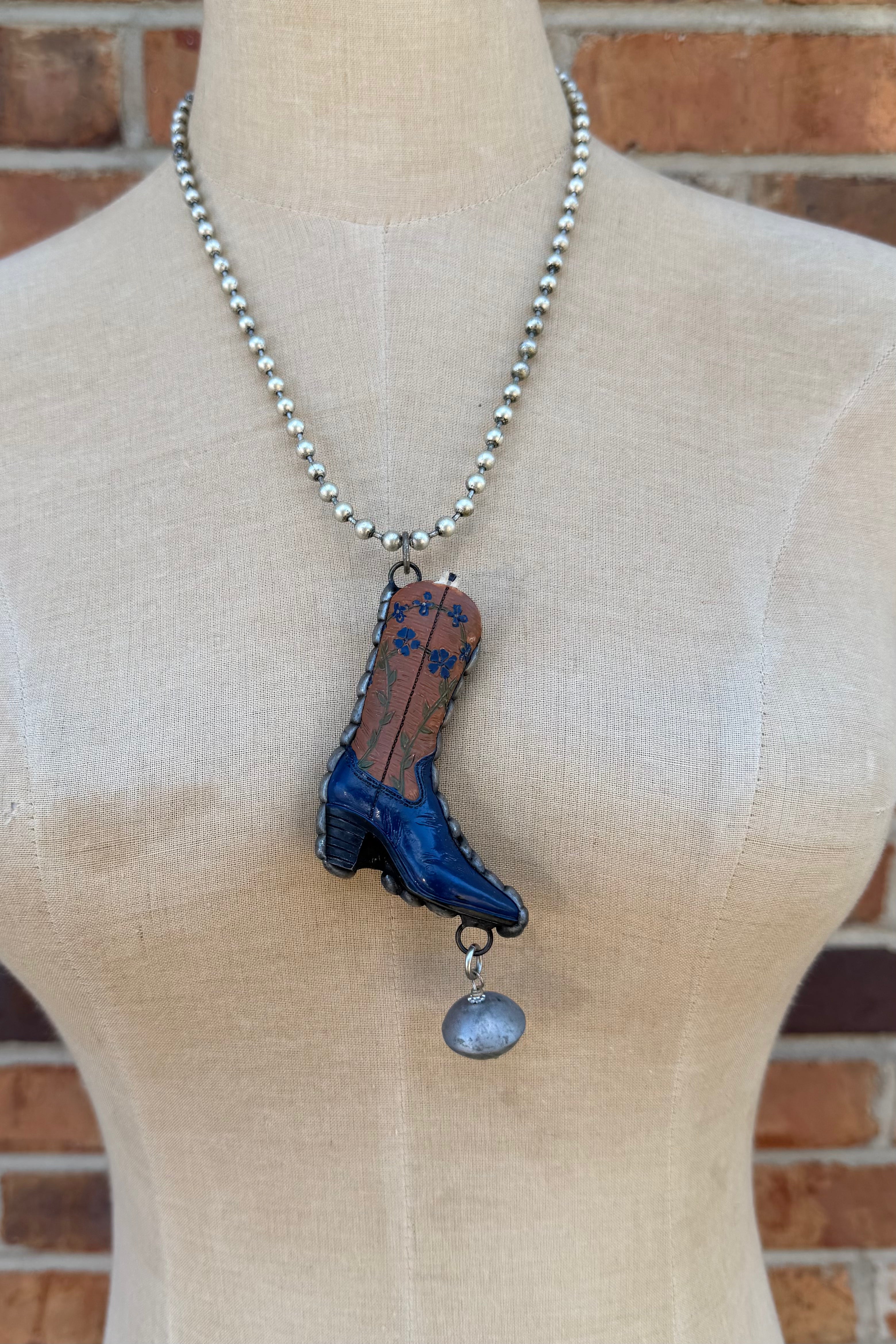 Cowboy Boot Necklace