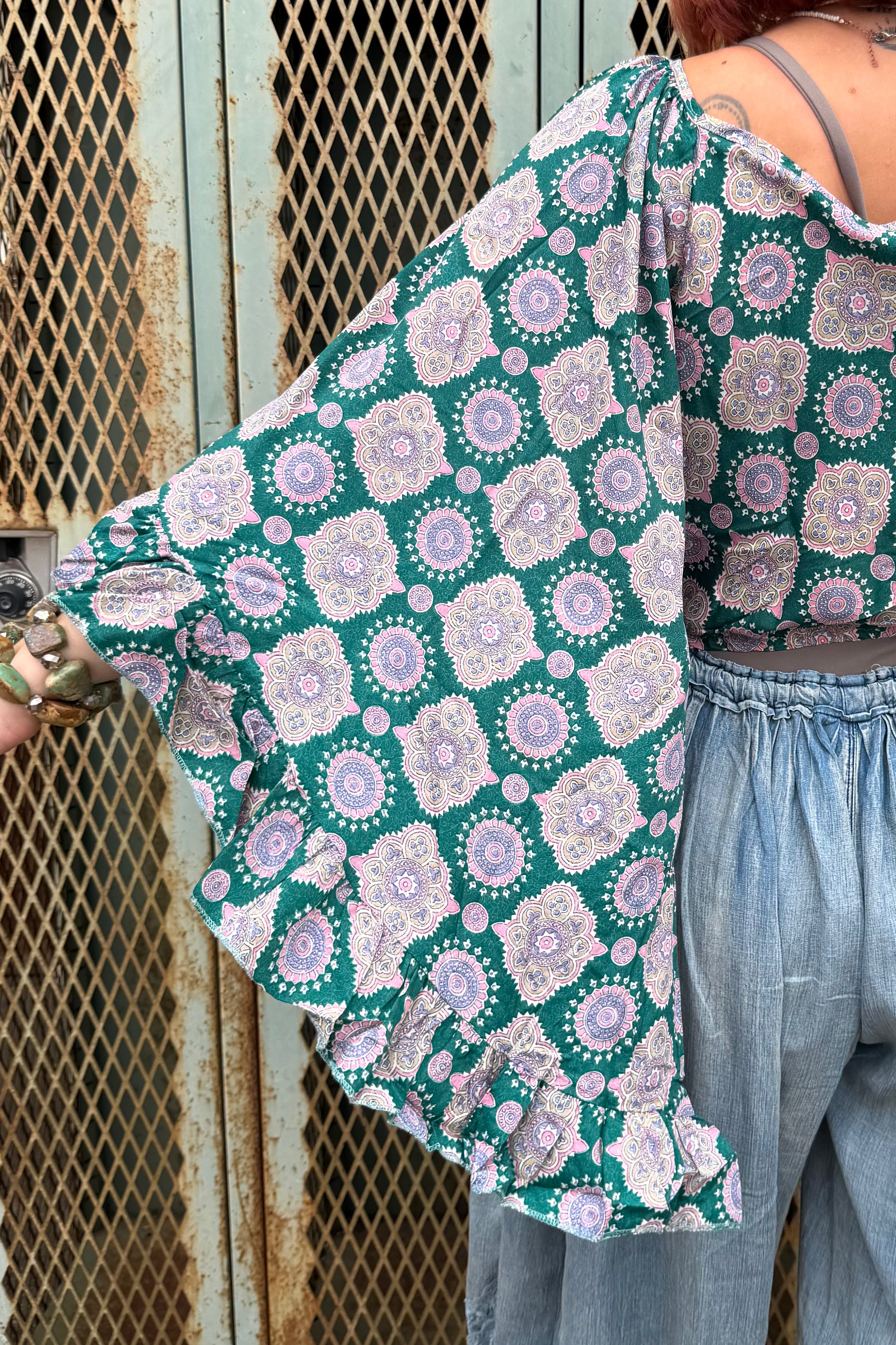 Butterfly Center Cinched Top Combo E