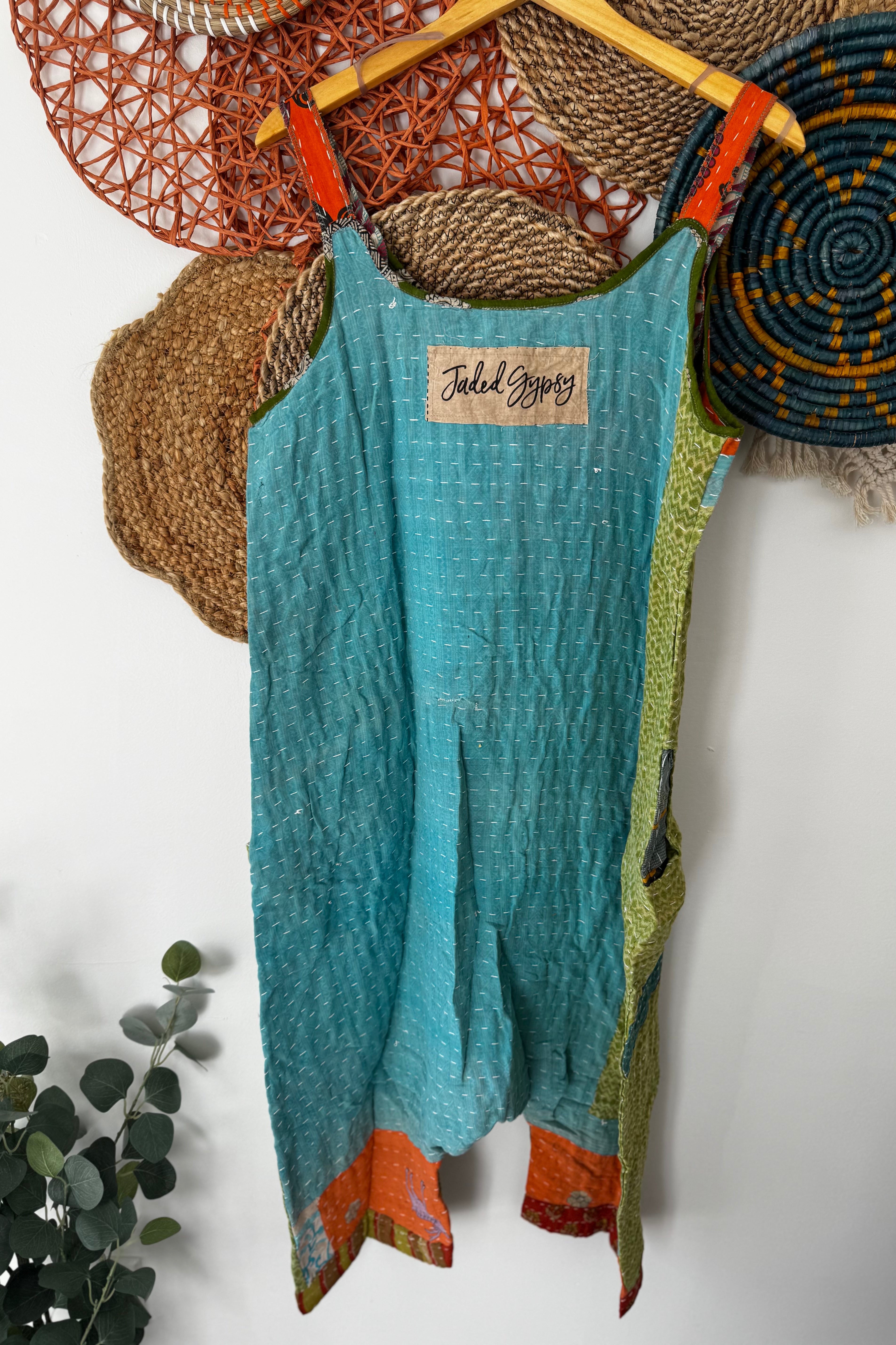 Kantha Sunrise Romper Combo L