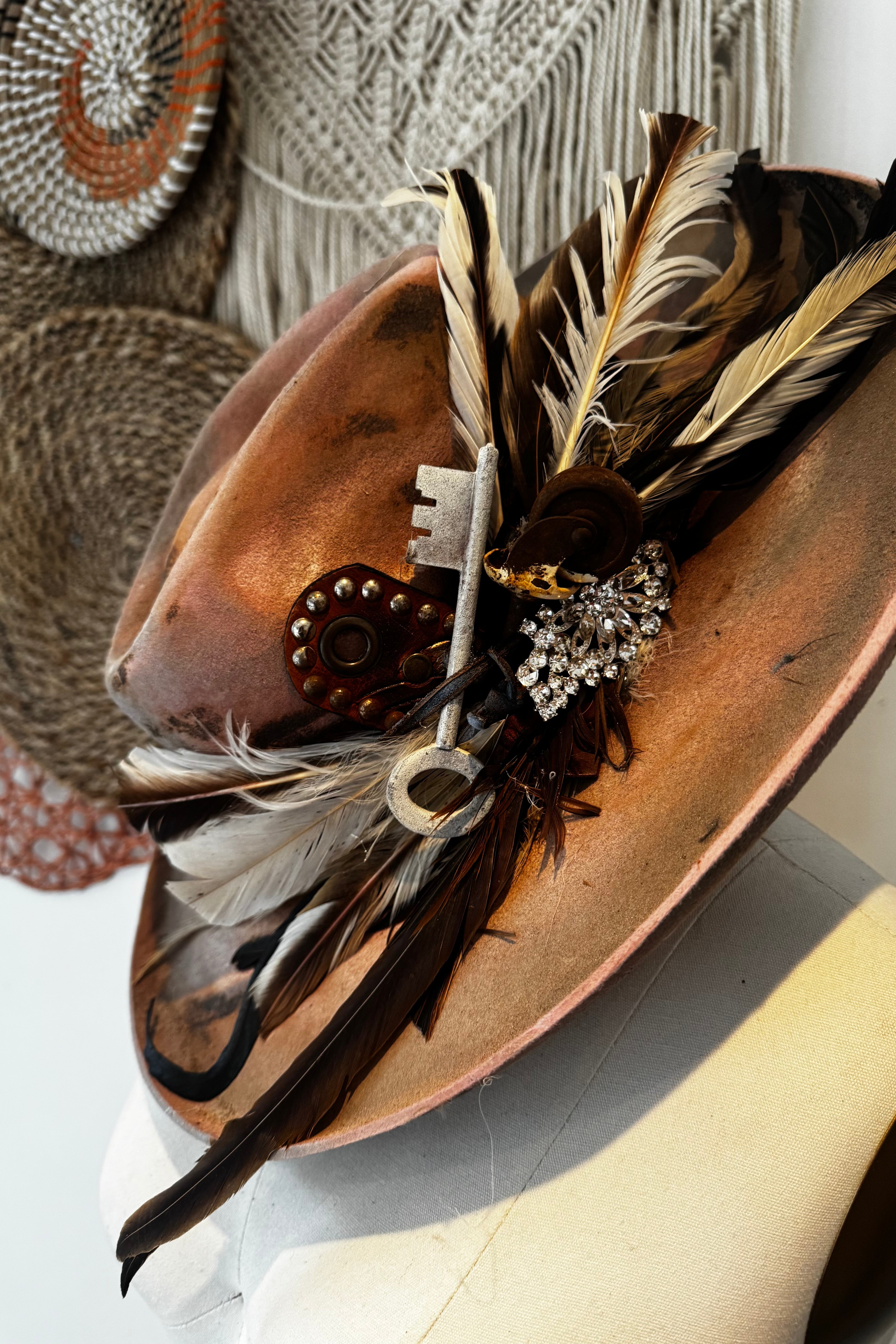 Beverly Maye Statement Feather Cowgirl Hat