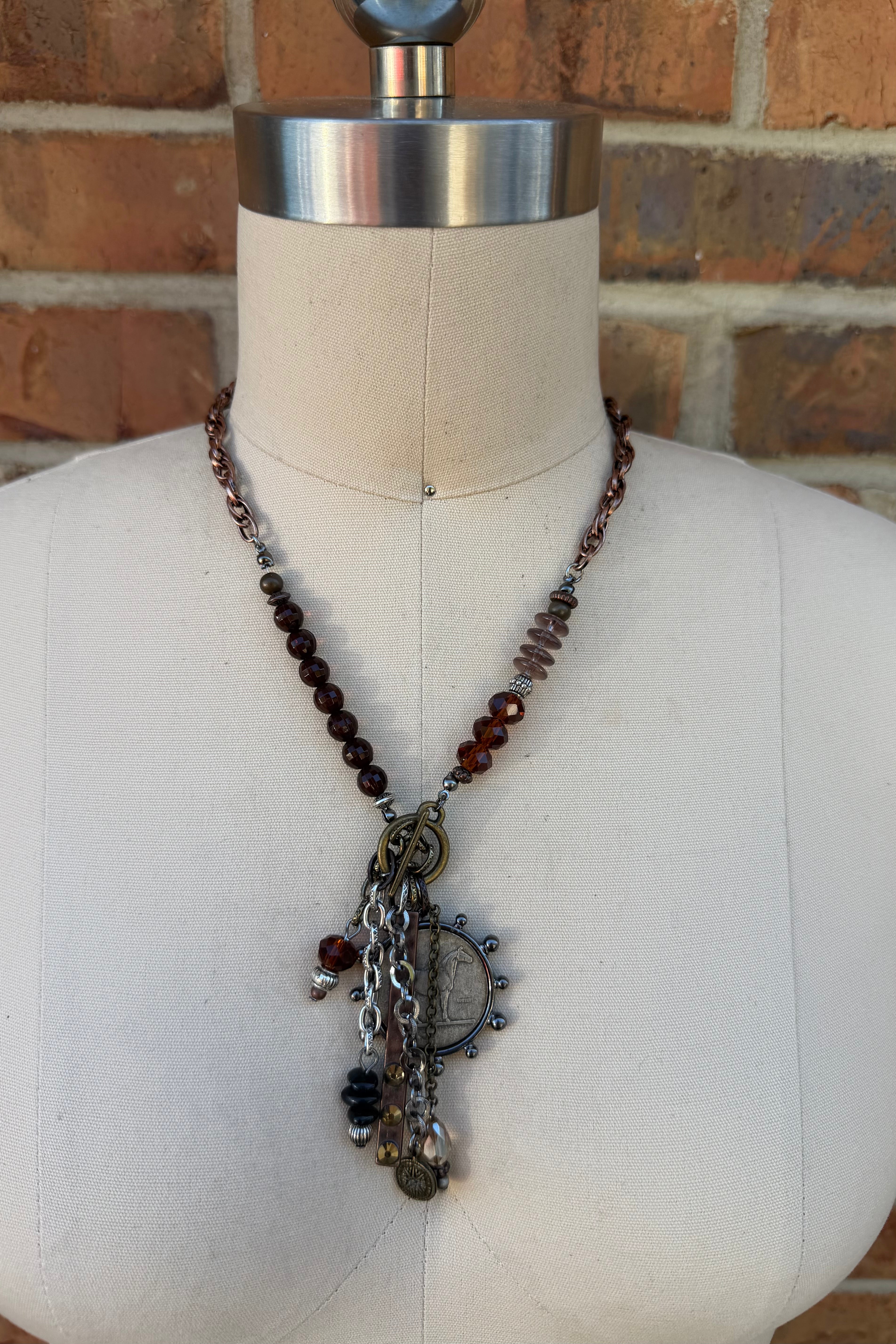 Lost & found horse necklace