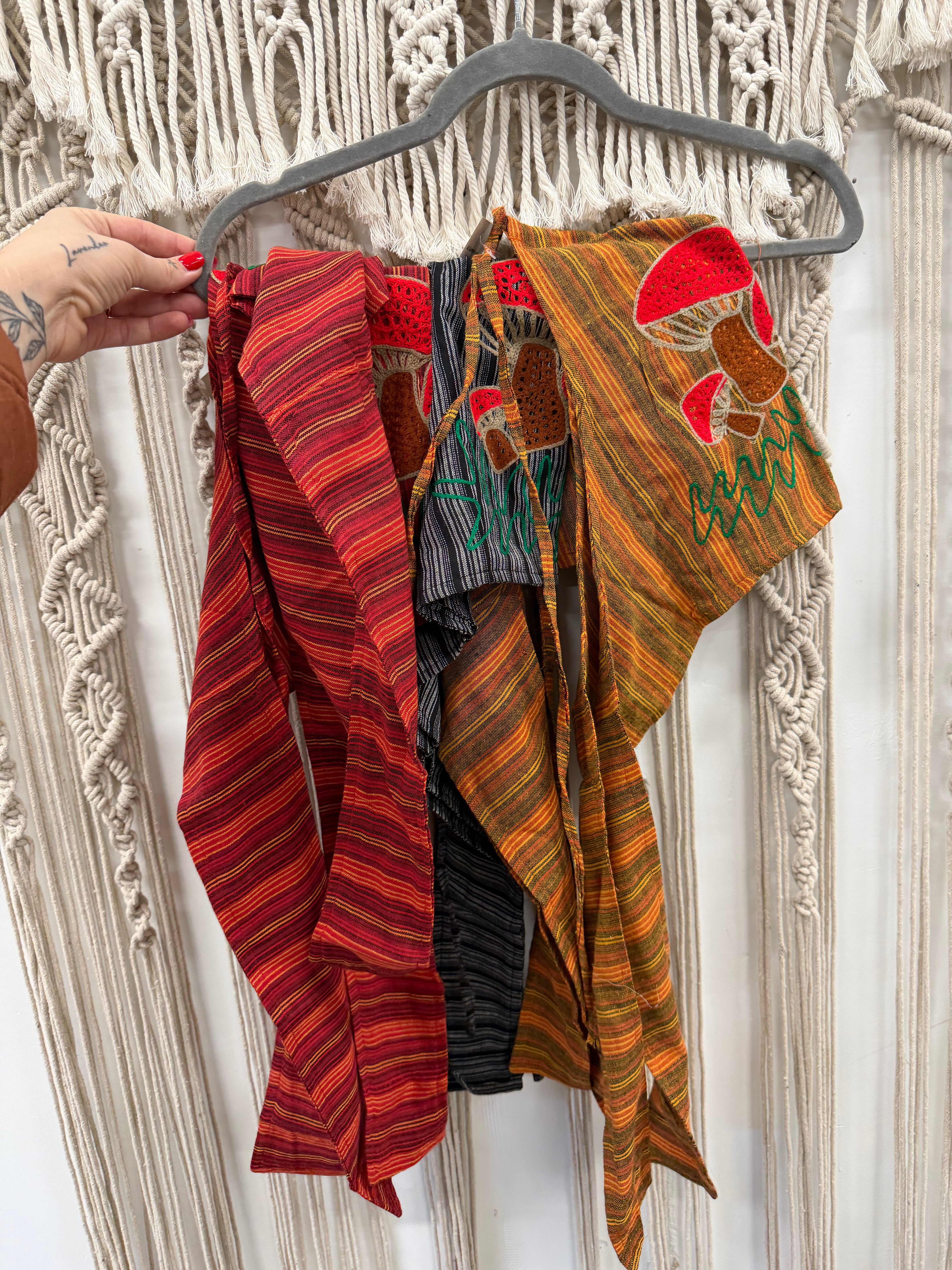 Sale - Mushroom Embroidered Halter