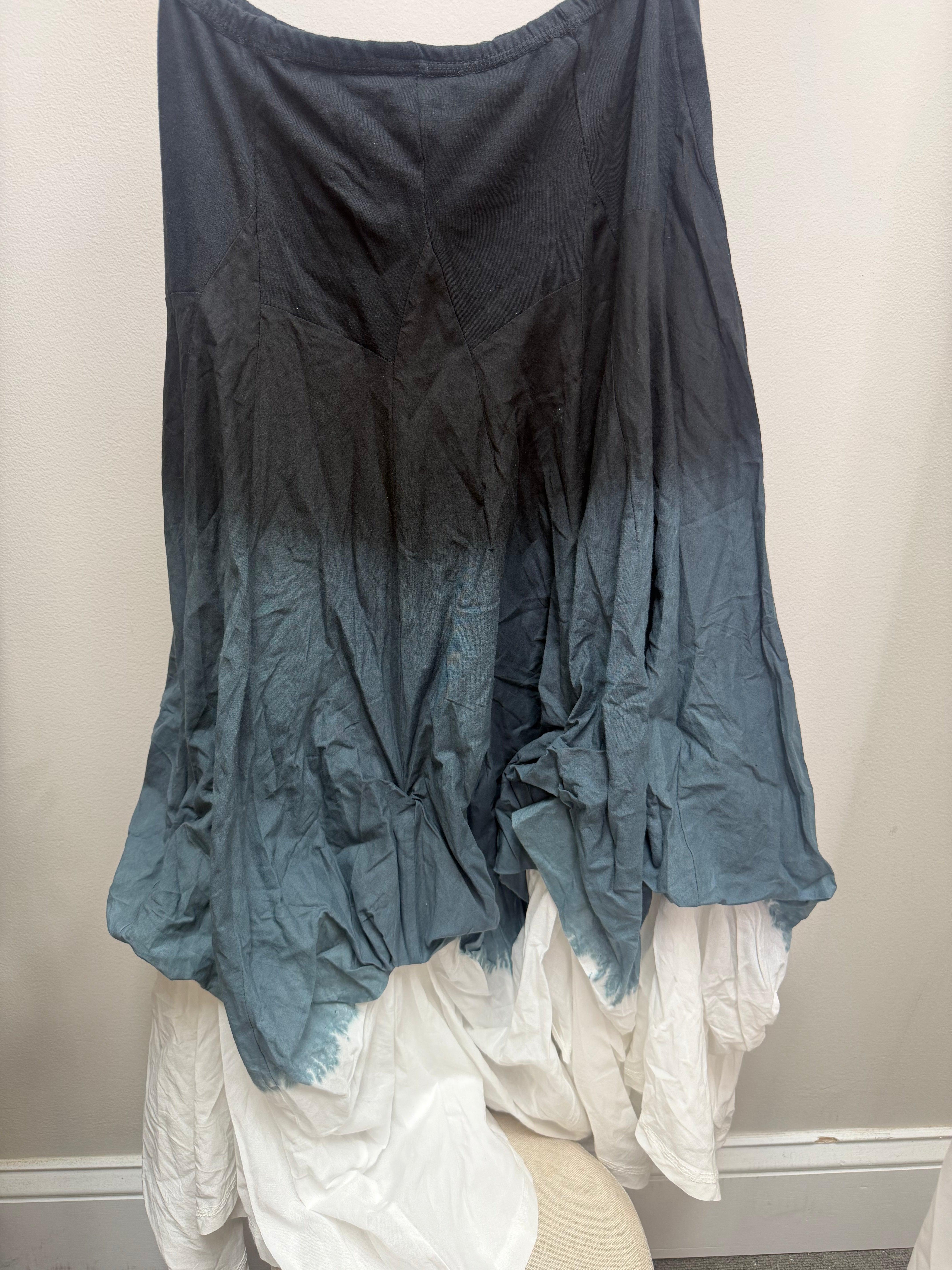 Funky Bubble Skirt in Black & Grey