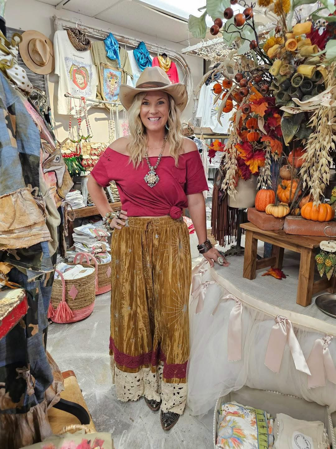 Preorder Velvet Gold Pantaloons