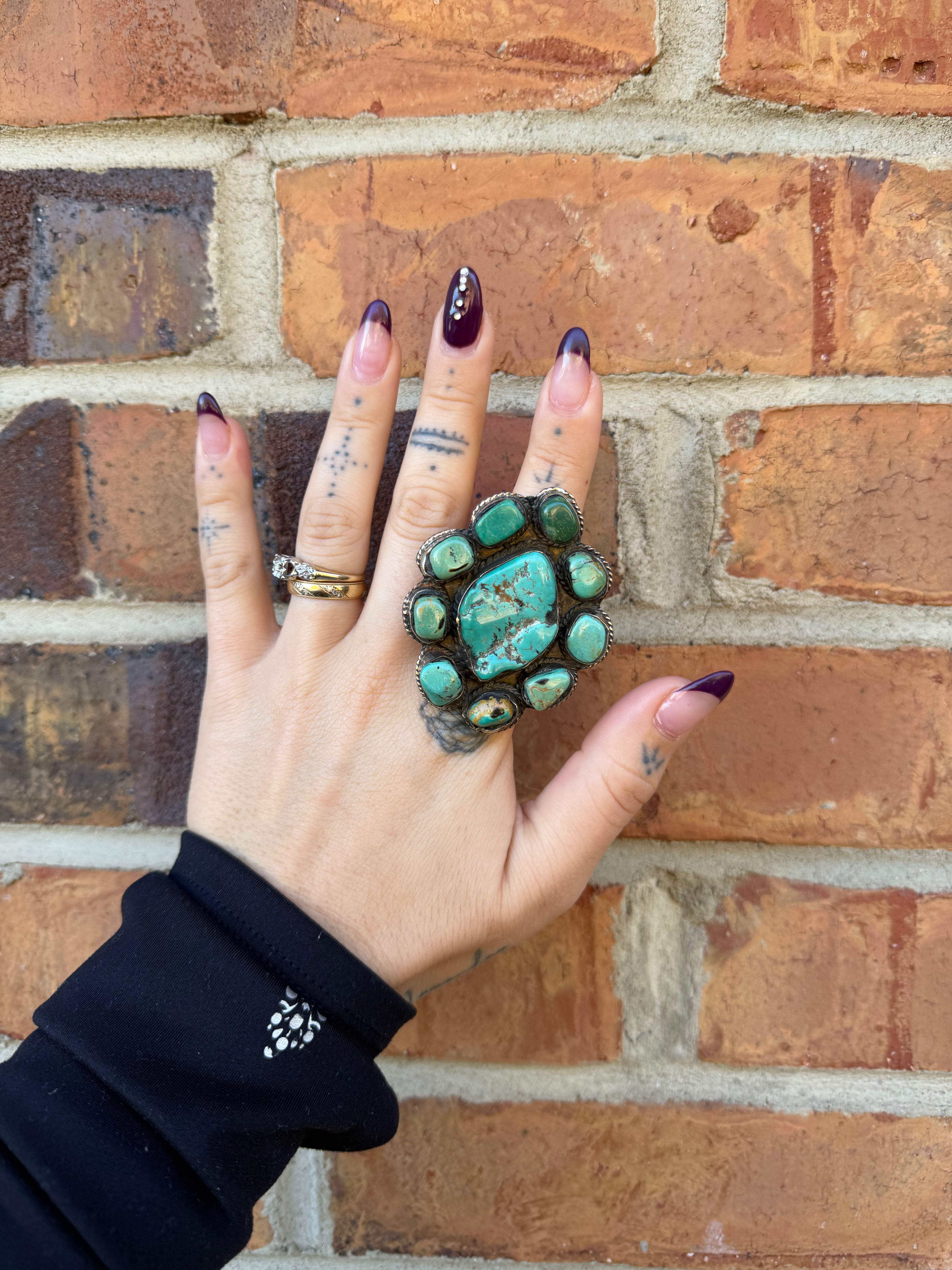 Medium Chunky Turquoise Nugget Ring