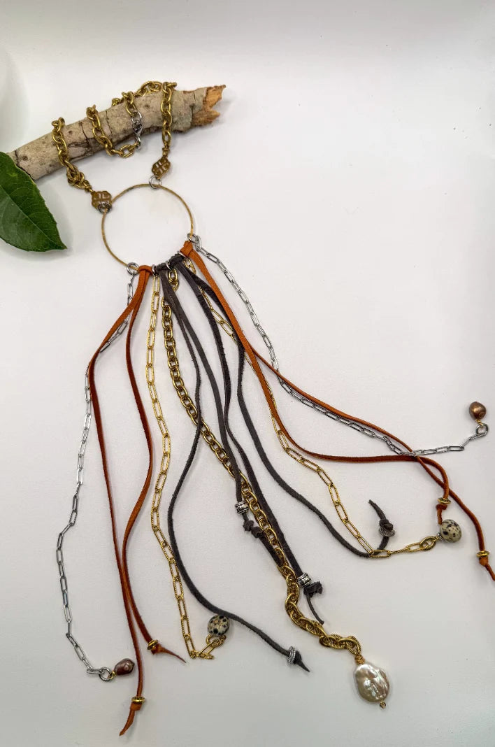 Statement Mixed Tassel Necklace