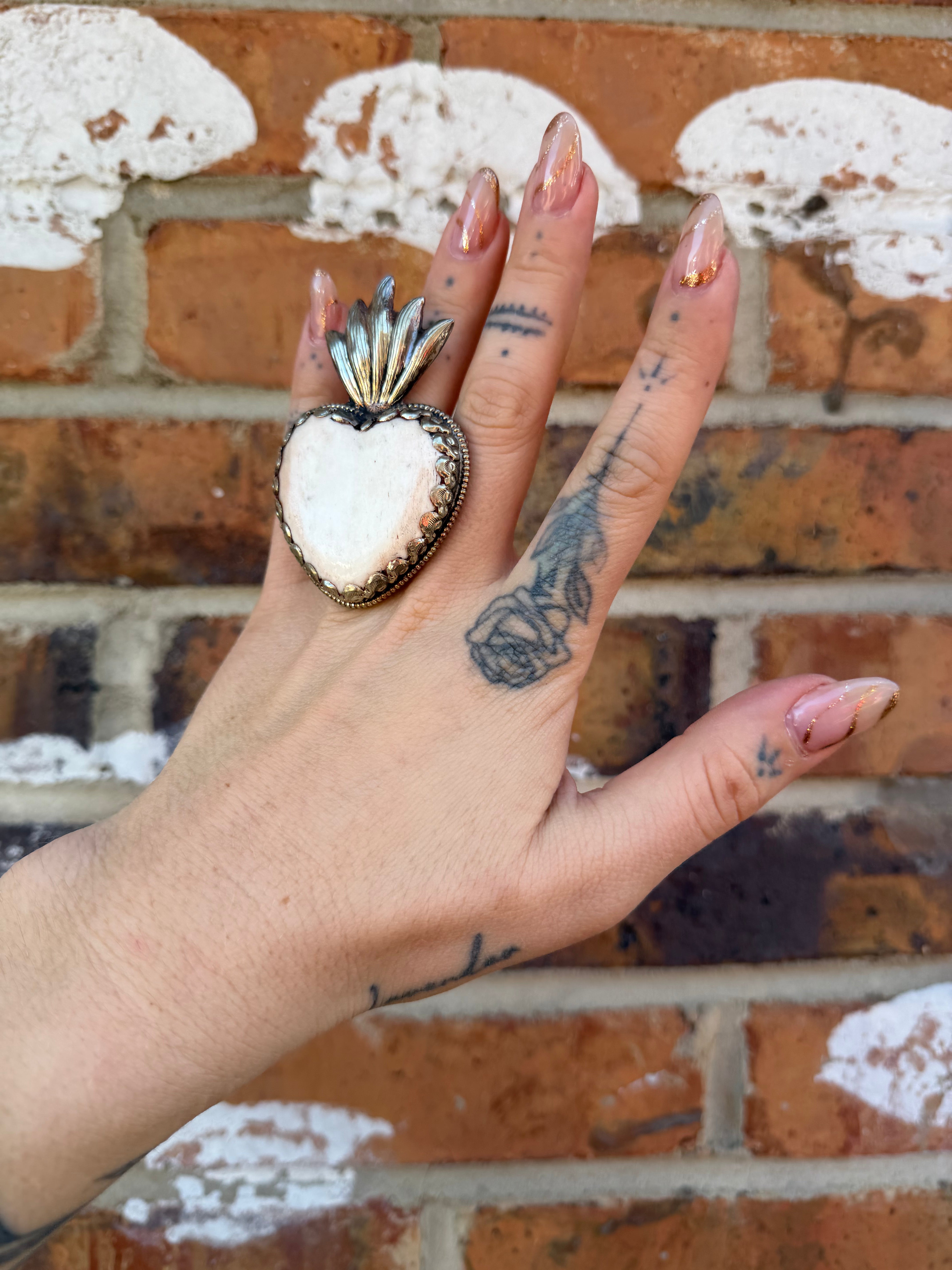 Heart on Fire Statement Ring