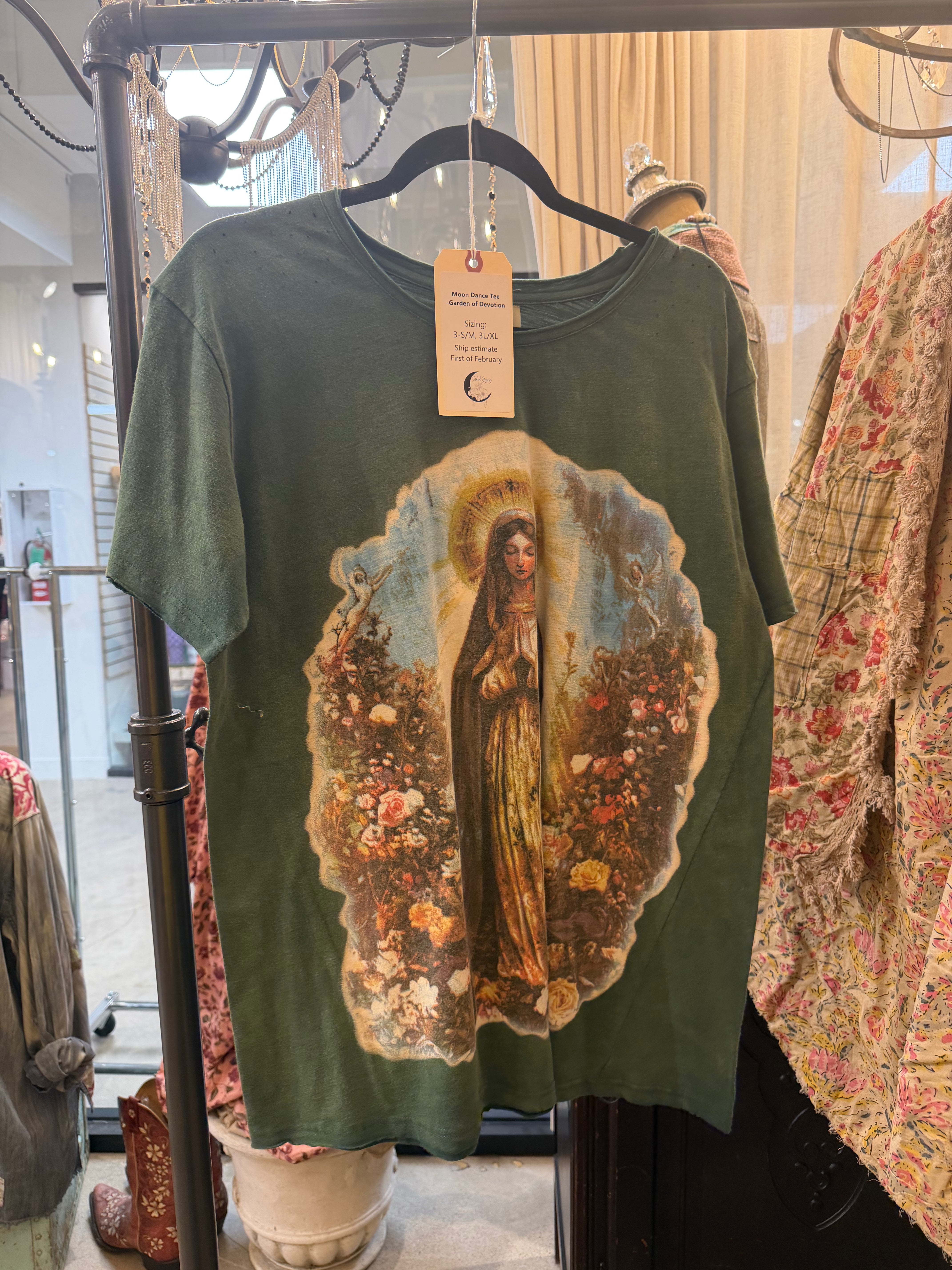 PREORDER Moon Dance Tee in Garden of Devotion