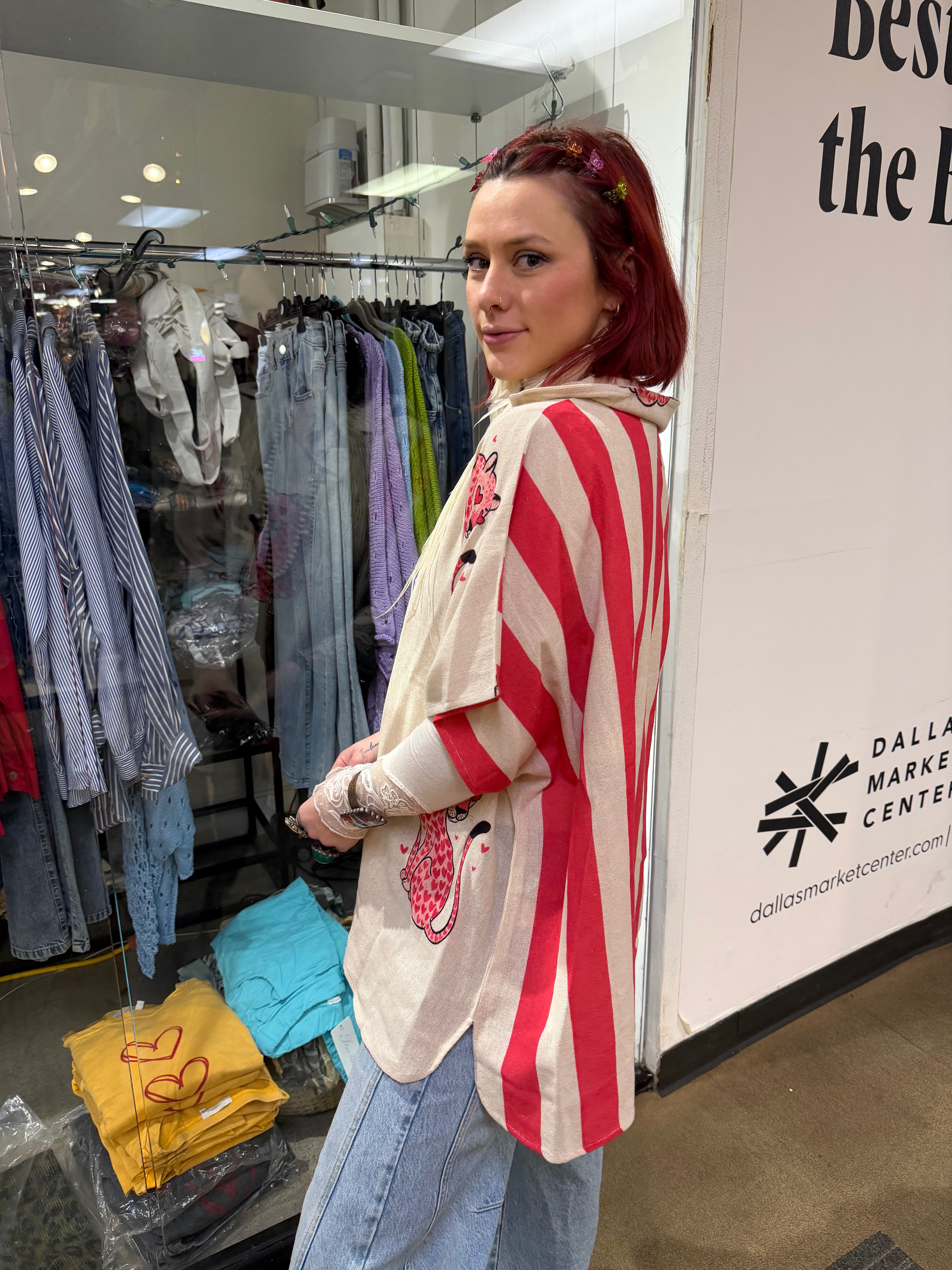 Collared printed top