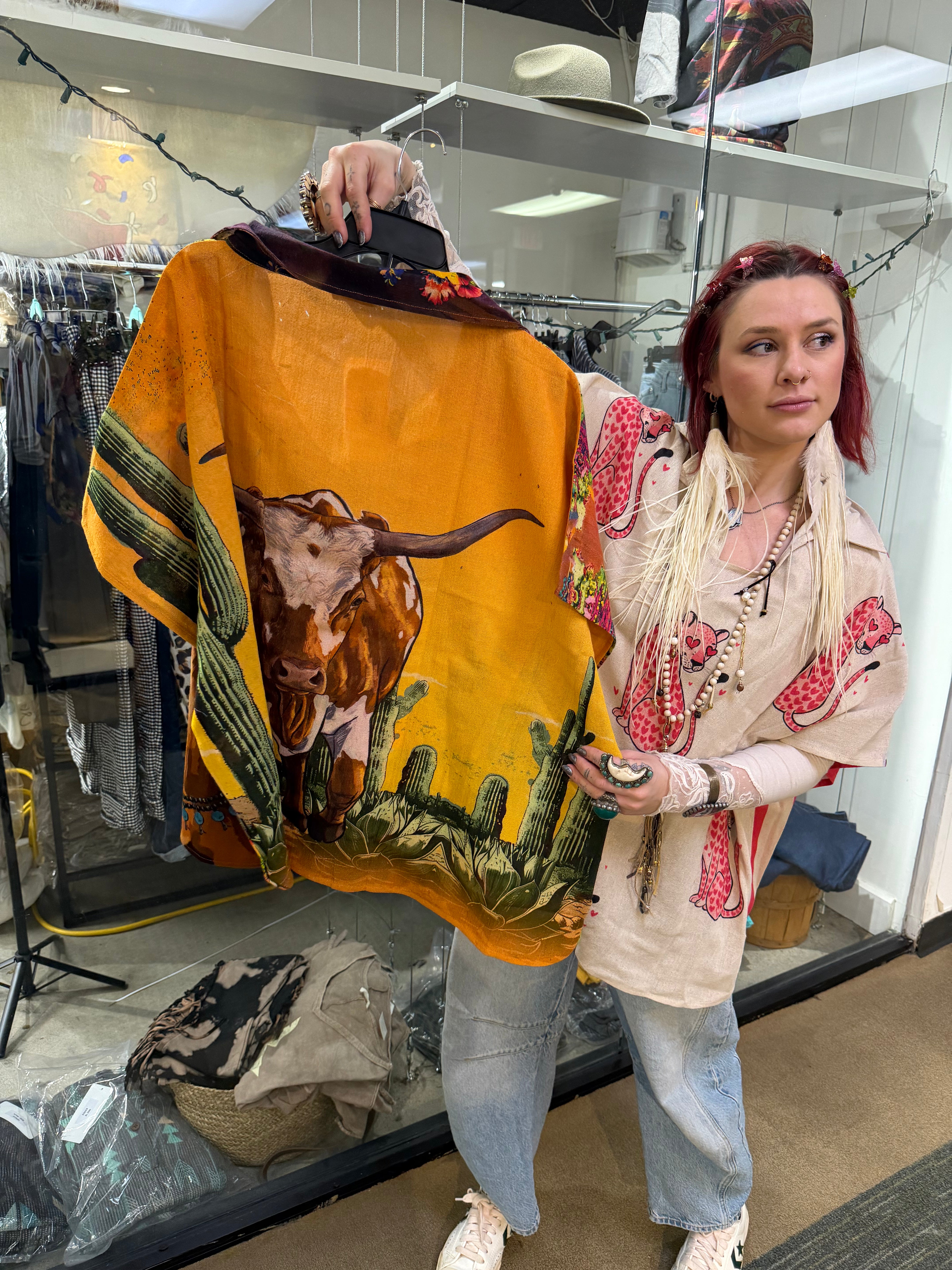 Collared printed top