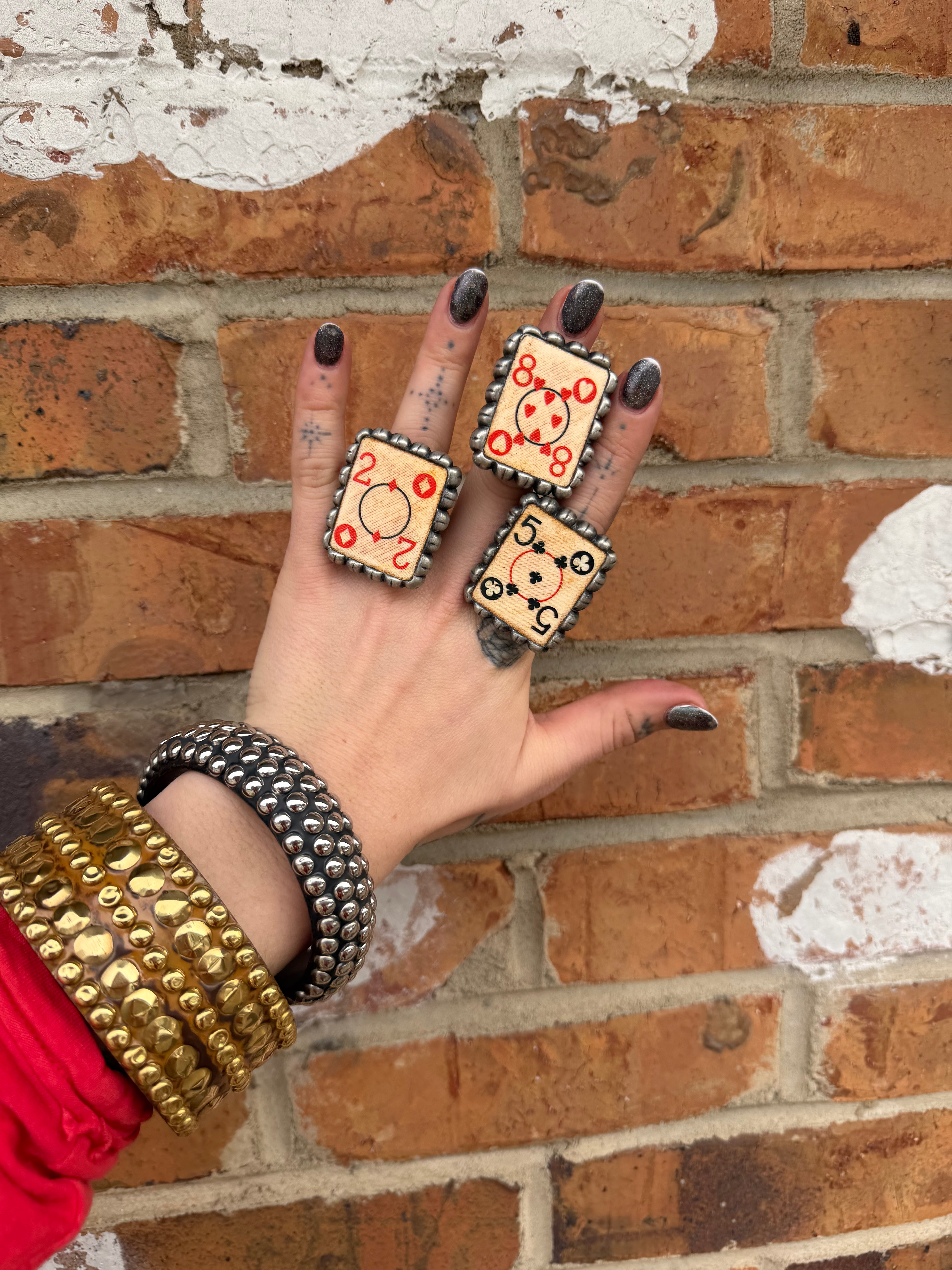 Playing Card Square Ring