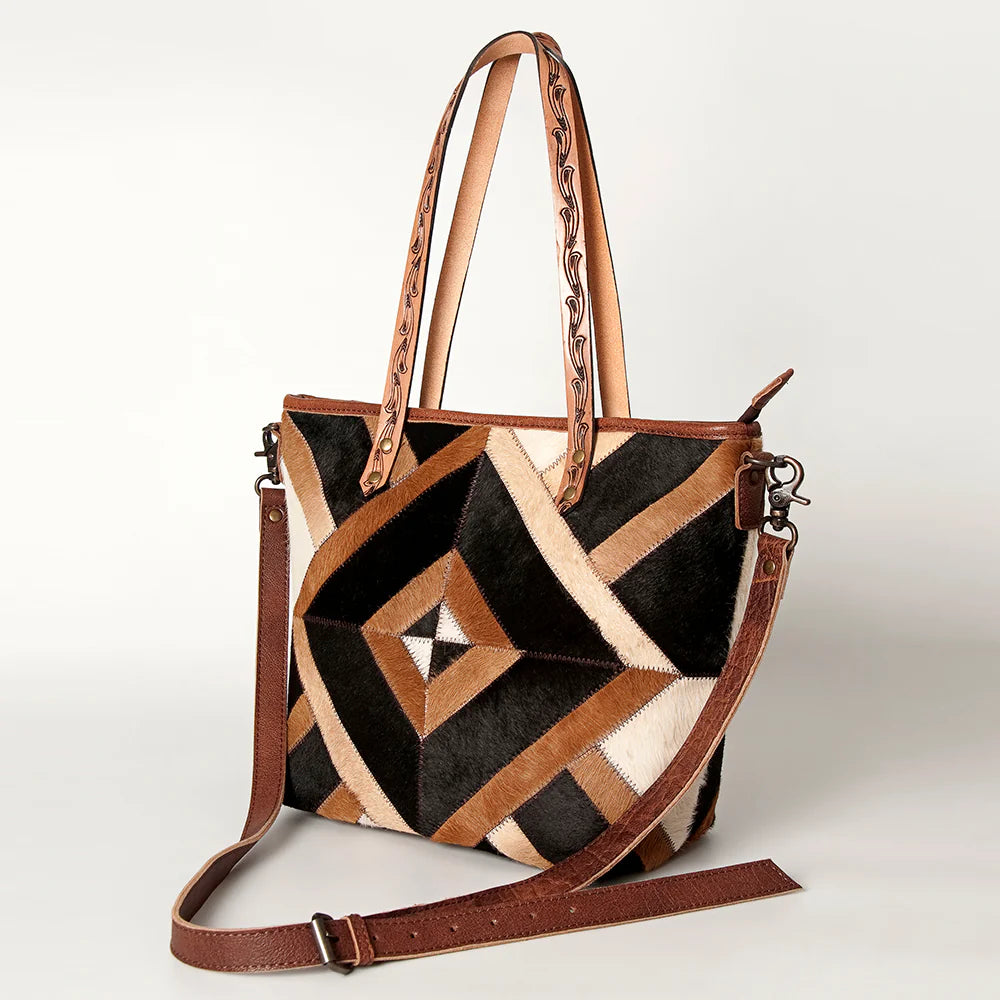 Hair-on Cowhide Western Bag