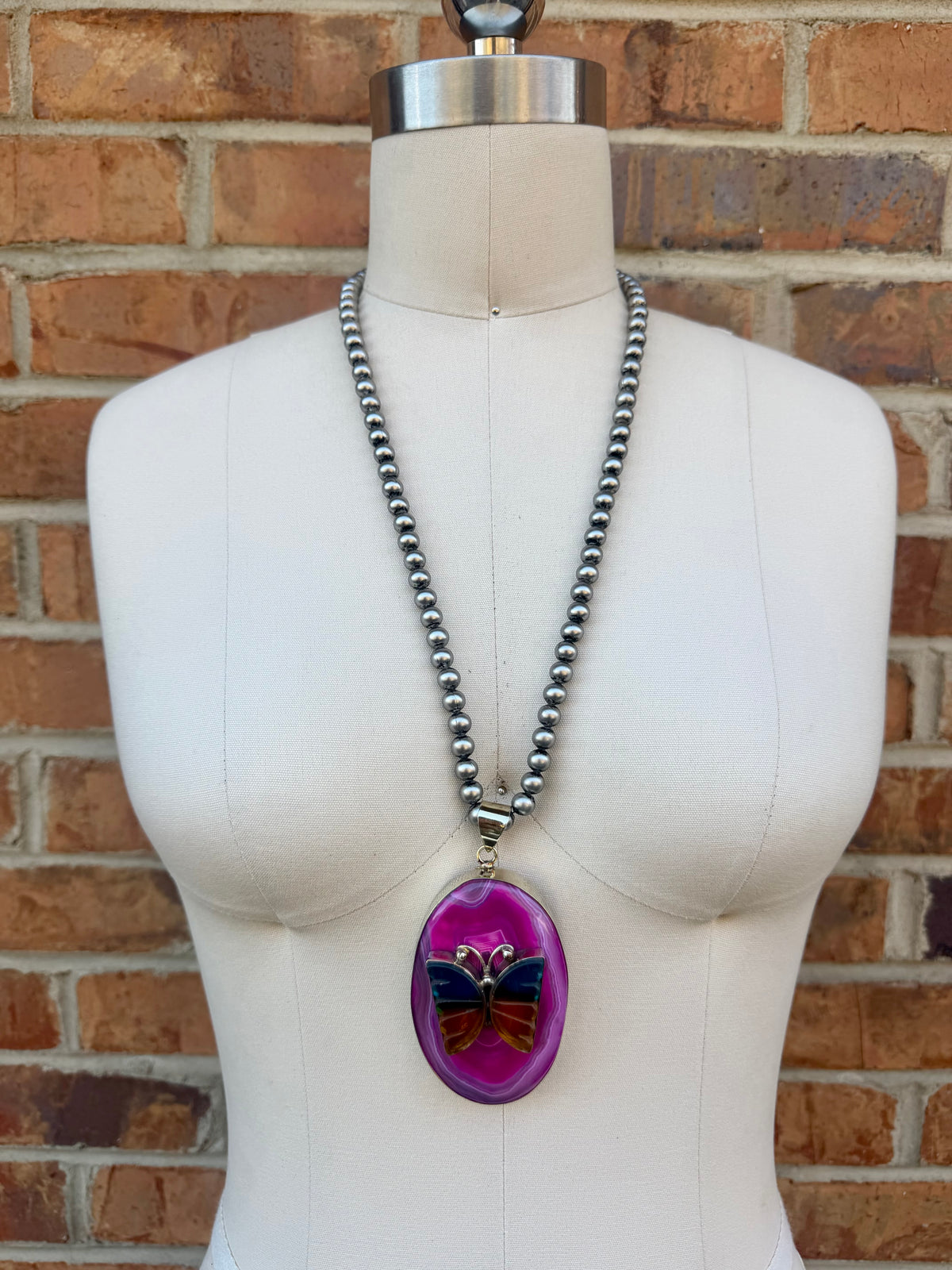 Pinks in Flight Necklace
