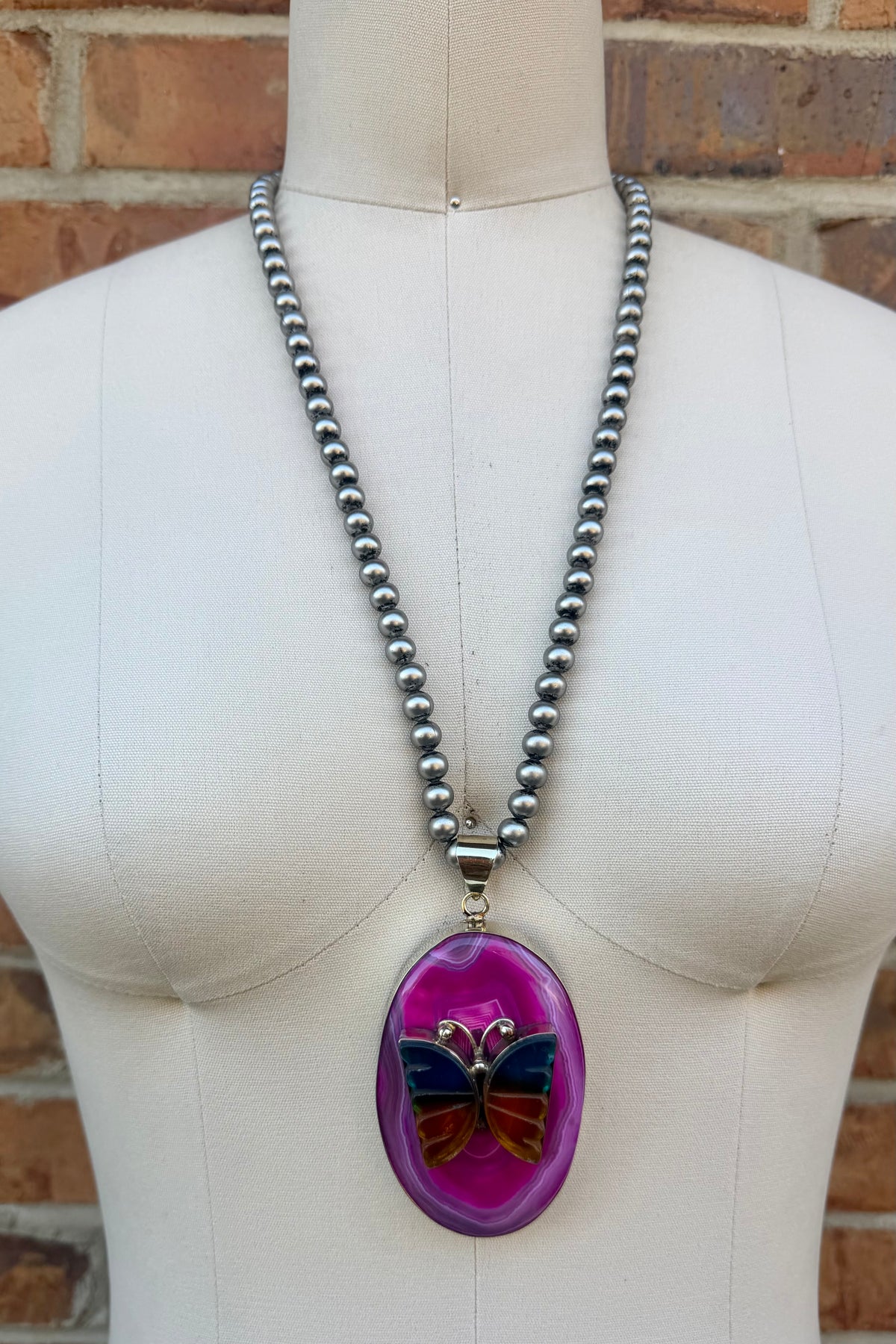Pinks in Flight Necklace