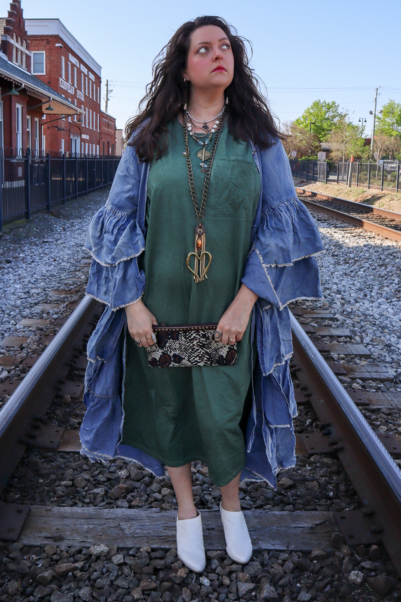 Easy Breezy Comfort Dress in Emerald