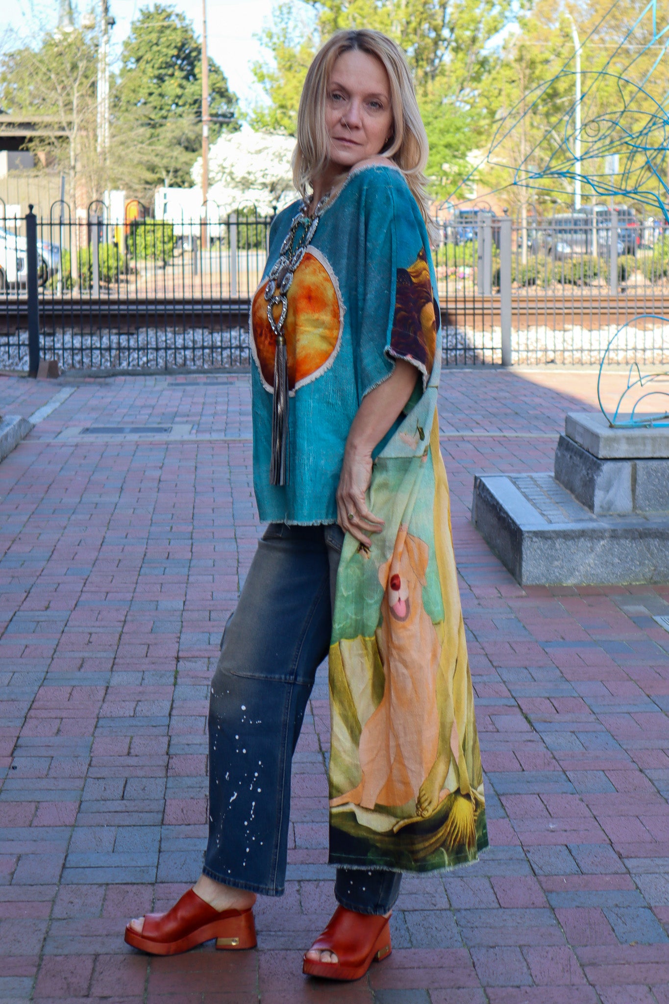 The Artist Hi Low Tunic Top