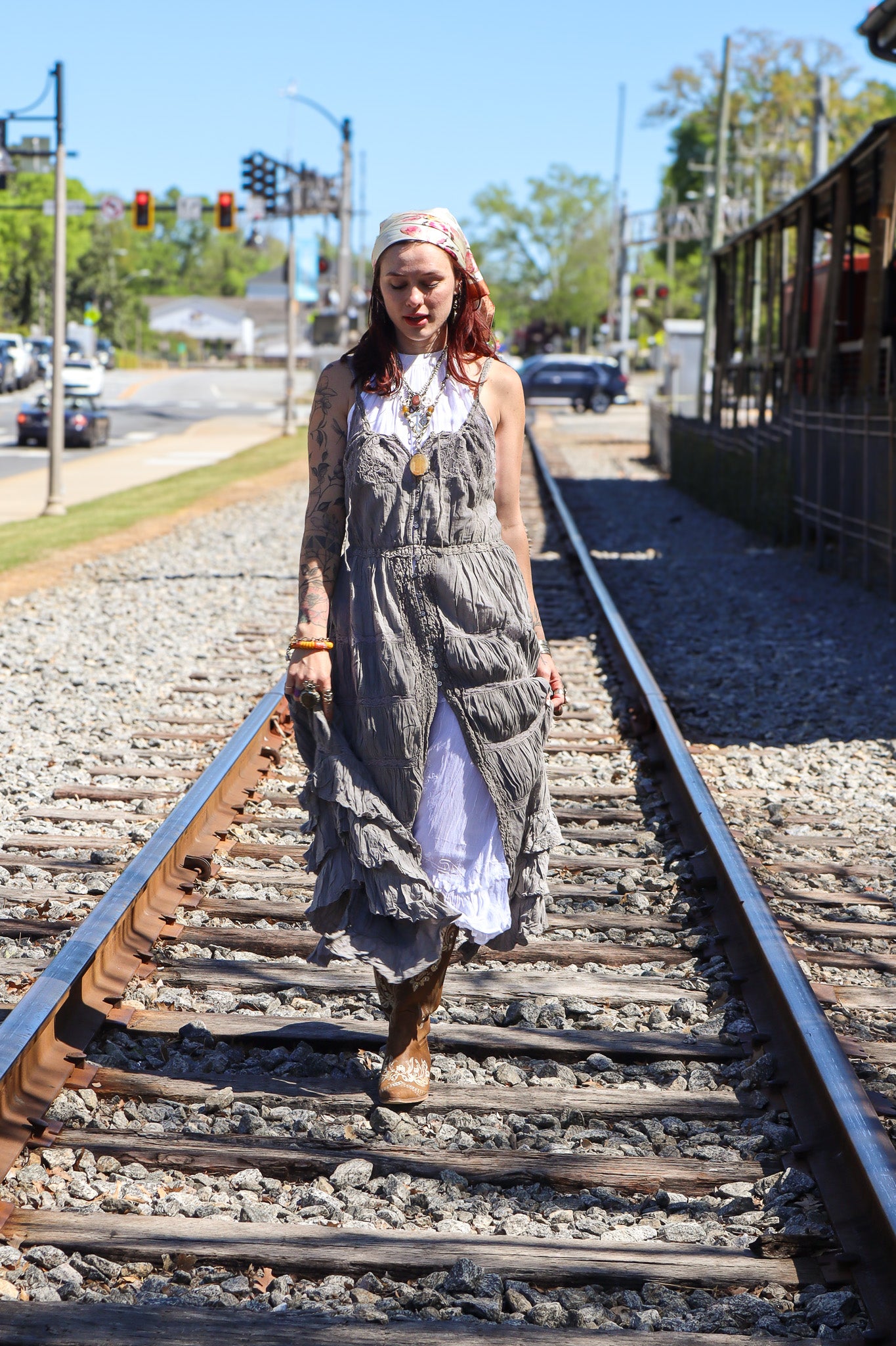 Coming Your Way Maxi Button Down Layering Dress in Charcoal