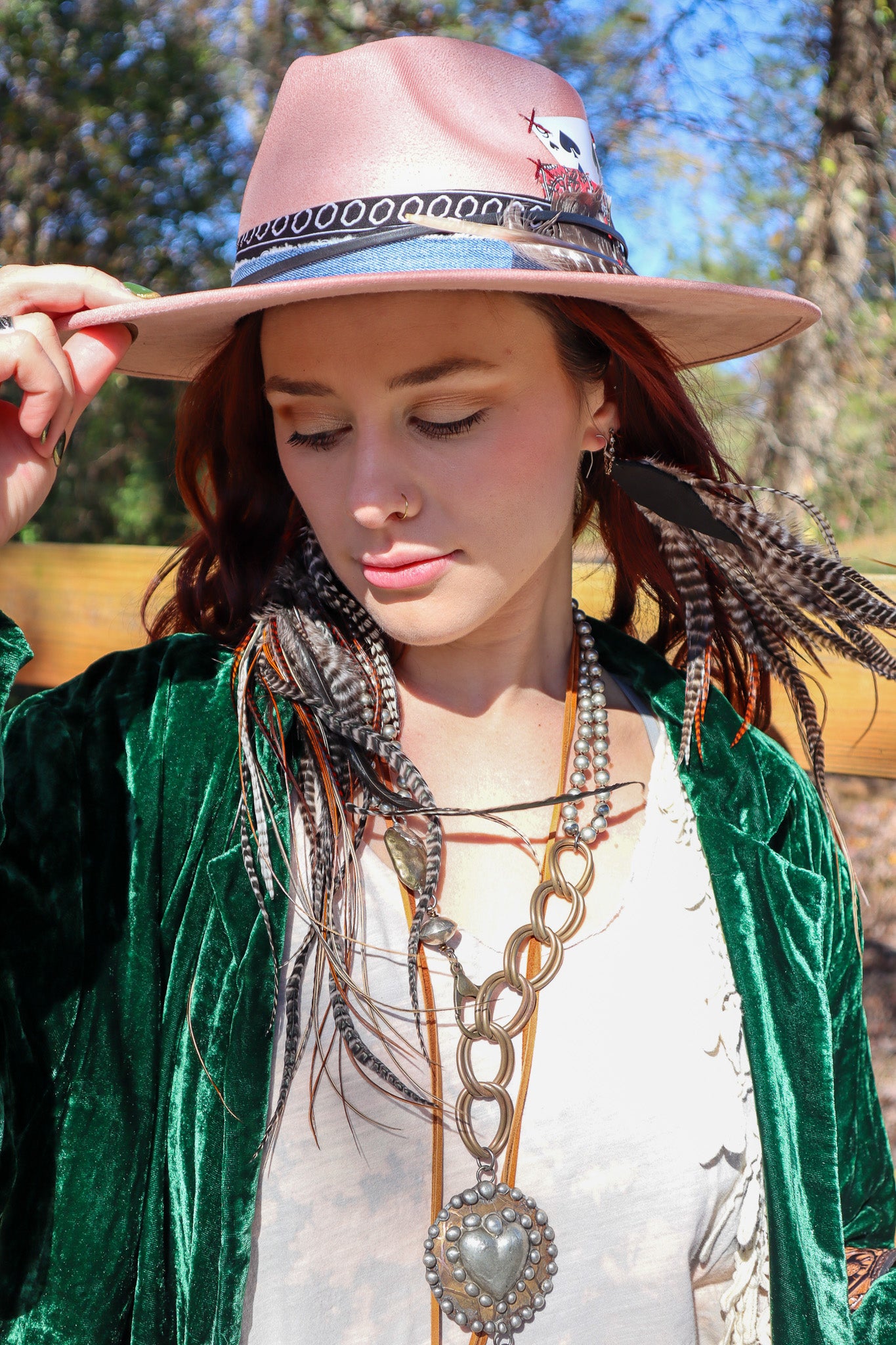 Guinness Real Feather Earring