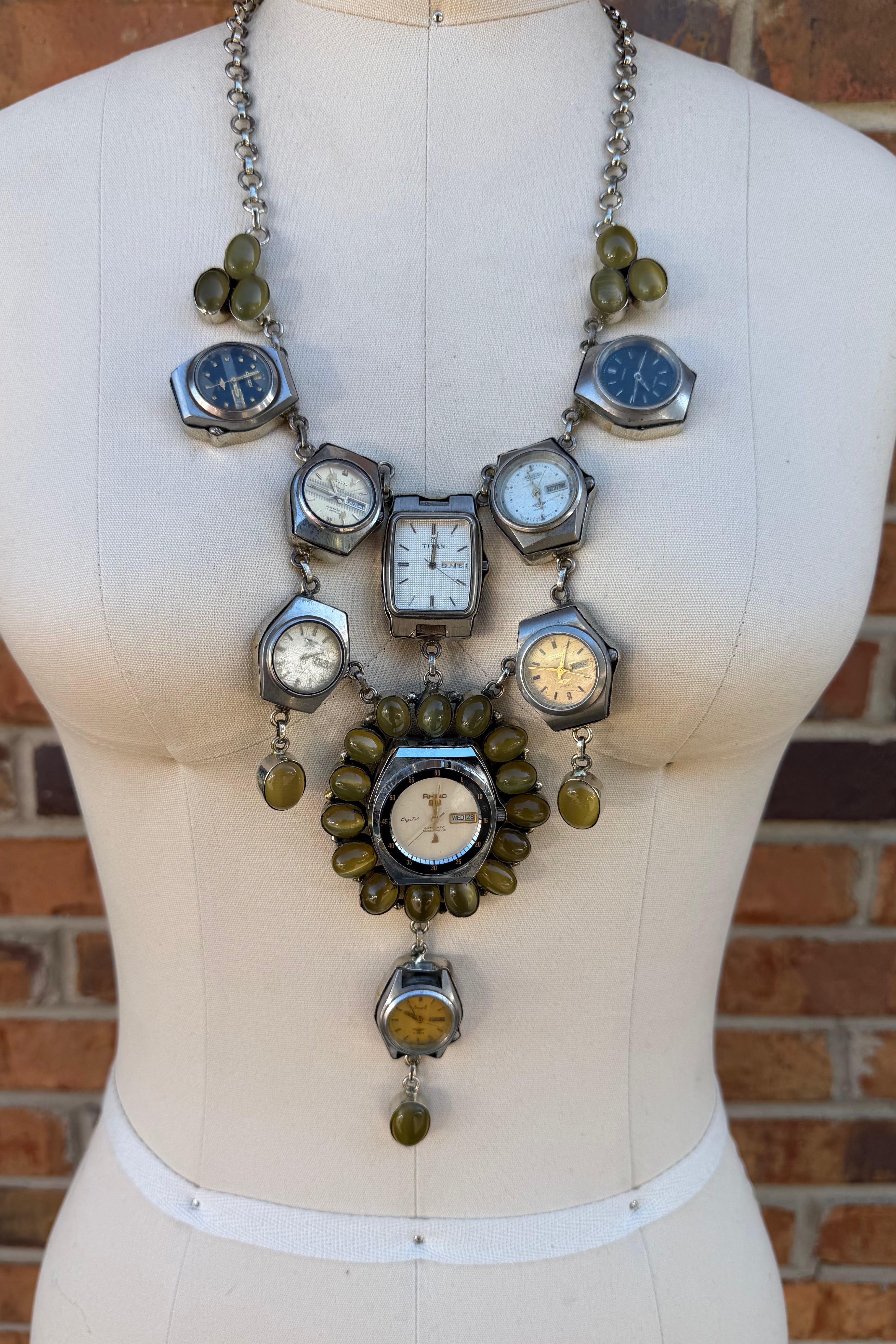She's on Time Watch Necklace