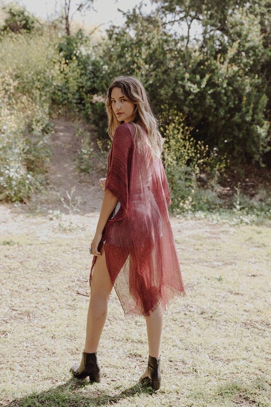 A Walk In The Woods Kimono - ivyandlavyboutique Leto Accessories