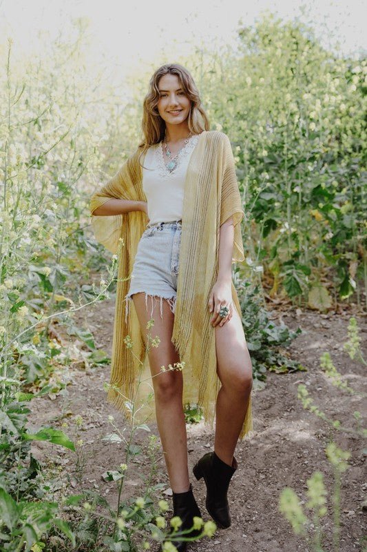 A Walk In The Woods Kimono - ivyandlavyboutique Leto Accessories