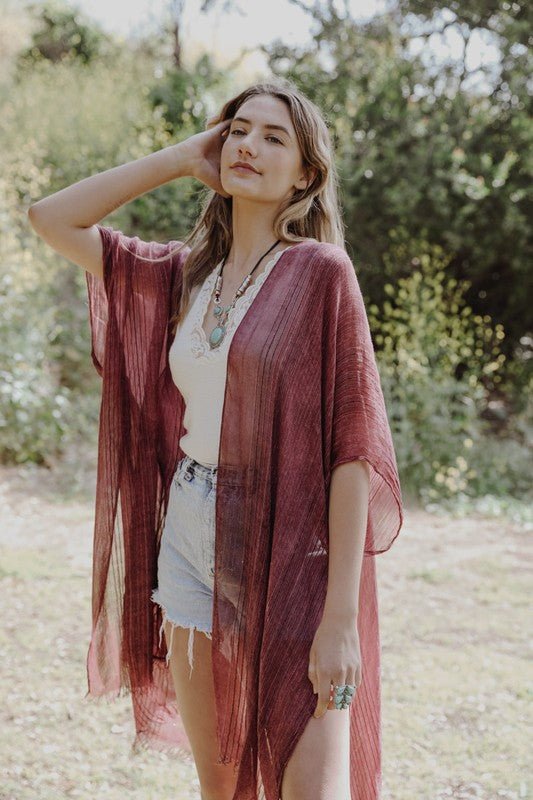 A Walk In The Woods Kimono - ivyandlavyboutique Leto Accessories