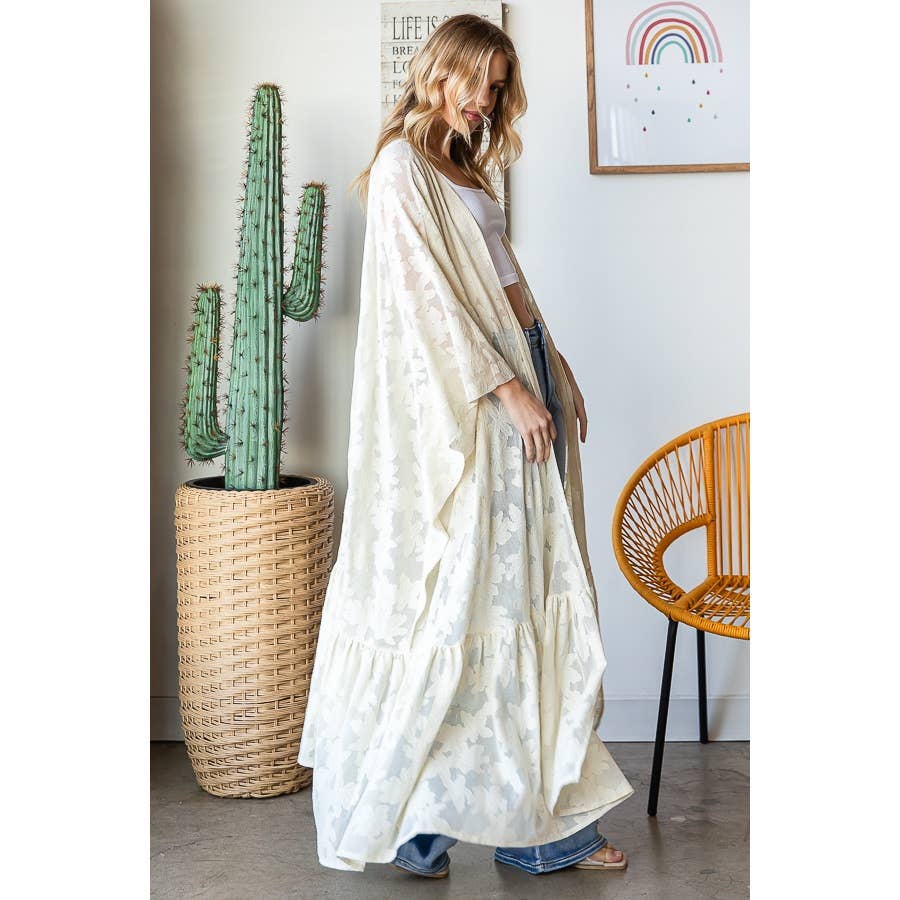 All Over Lace Open Front Kimono - ivyandlavyboutique Oli&Hali