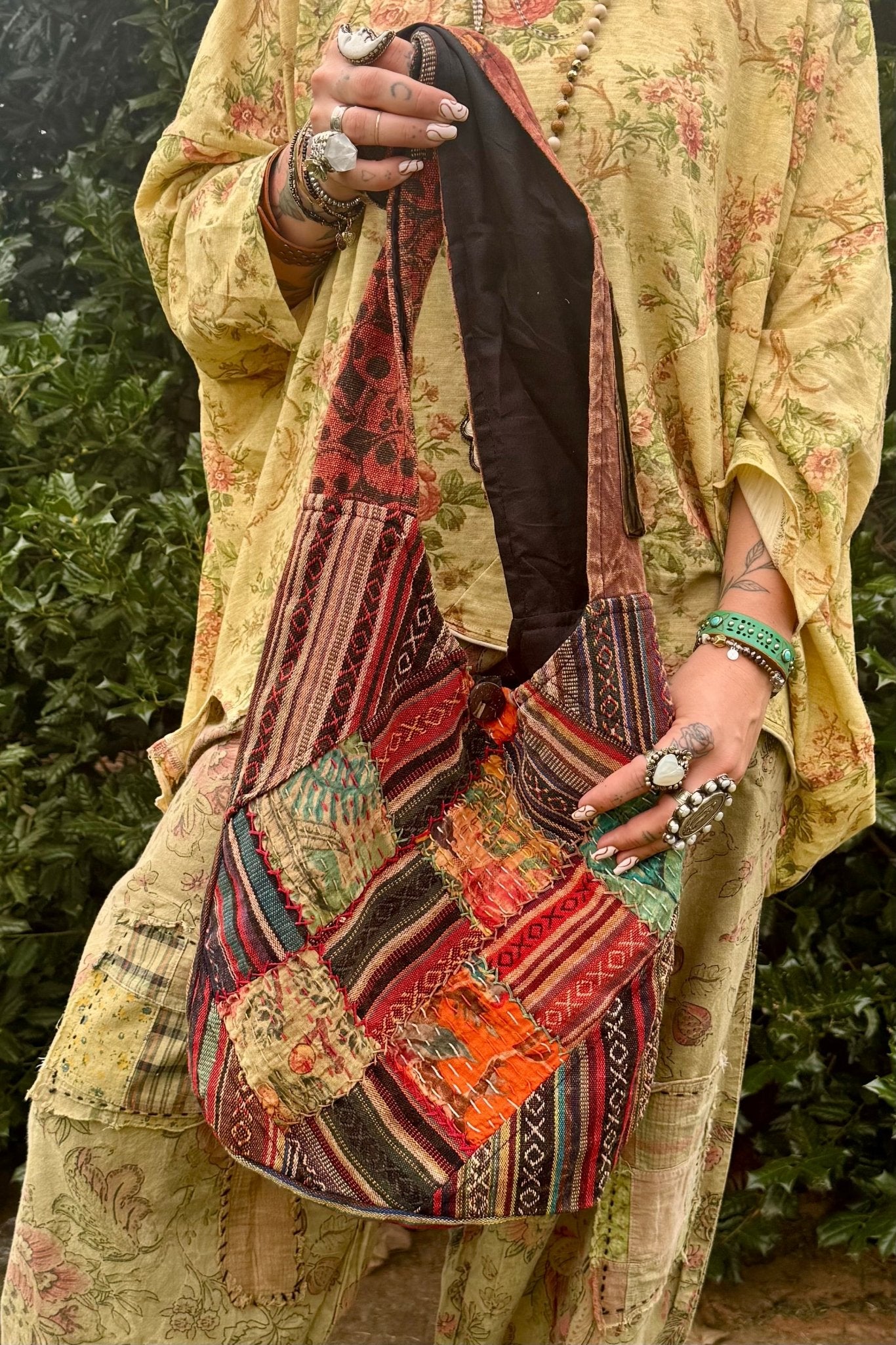 All Patched Up Hippie Bag Combo 2 - ivyandlavyboutique Kathmandu Imports
