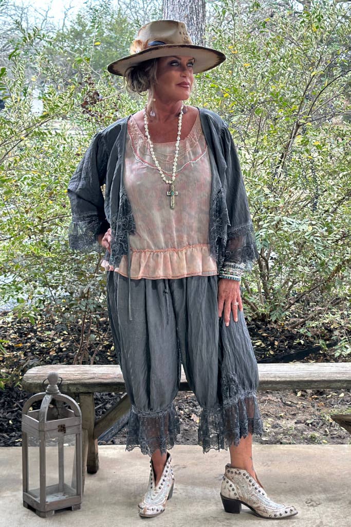 Alluring Romance Bloomers - Charcoal - ivyandlavyboutique Jaded Gypsy