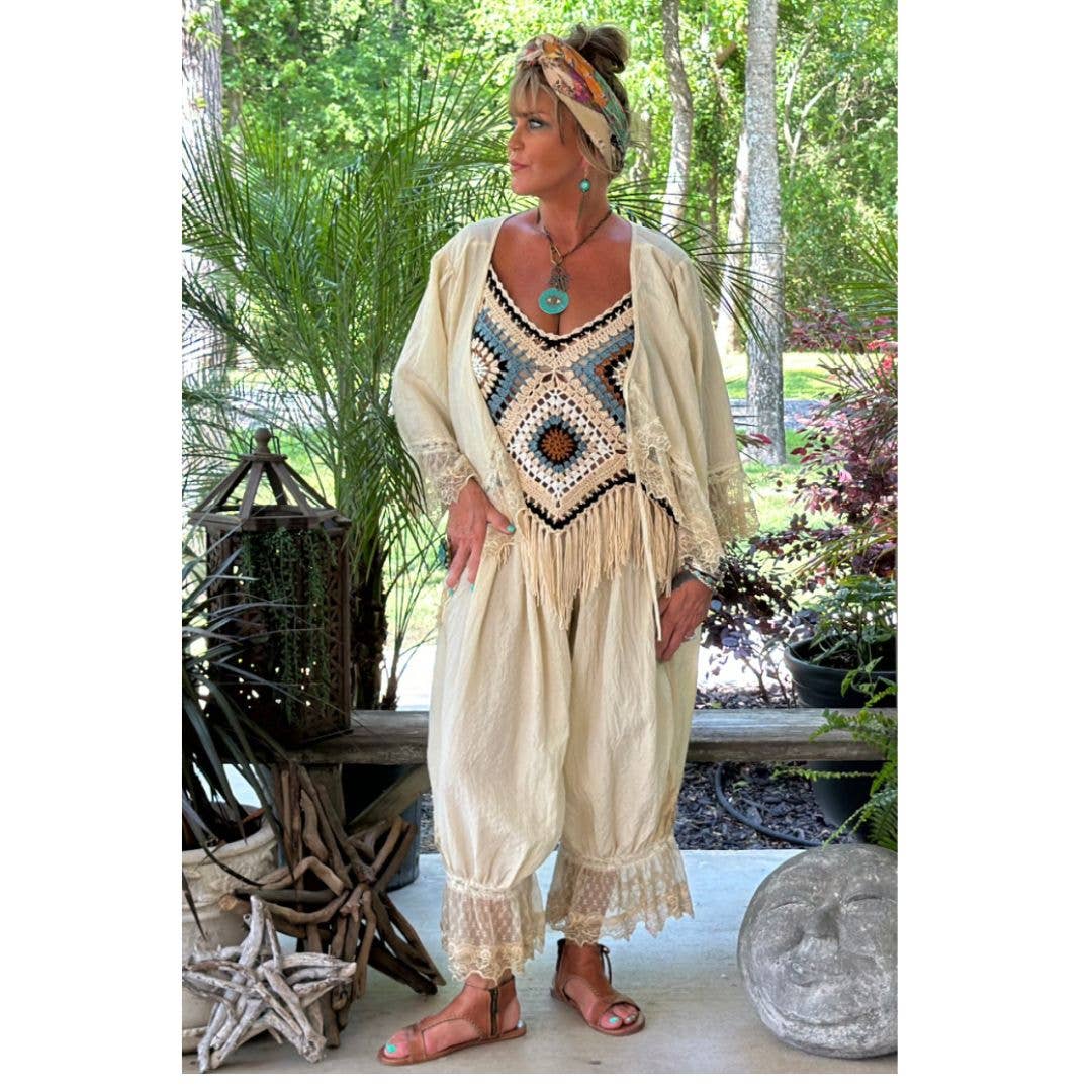Alluring Romance Bloomers - Oatmeal - ivyandlavyboutique Jaded Gypsy