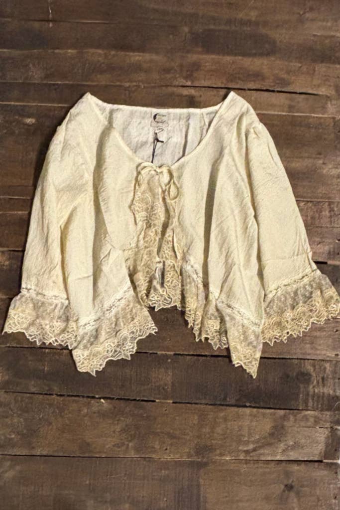 Alluring Romance Jacket - Oatmeal - ivyandlavyboutique Jaded Gypsy