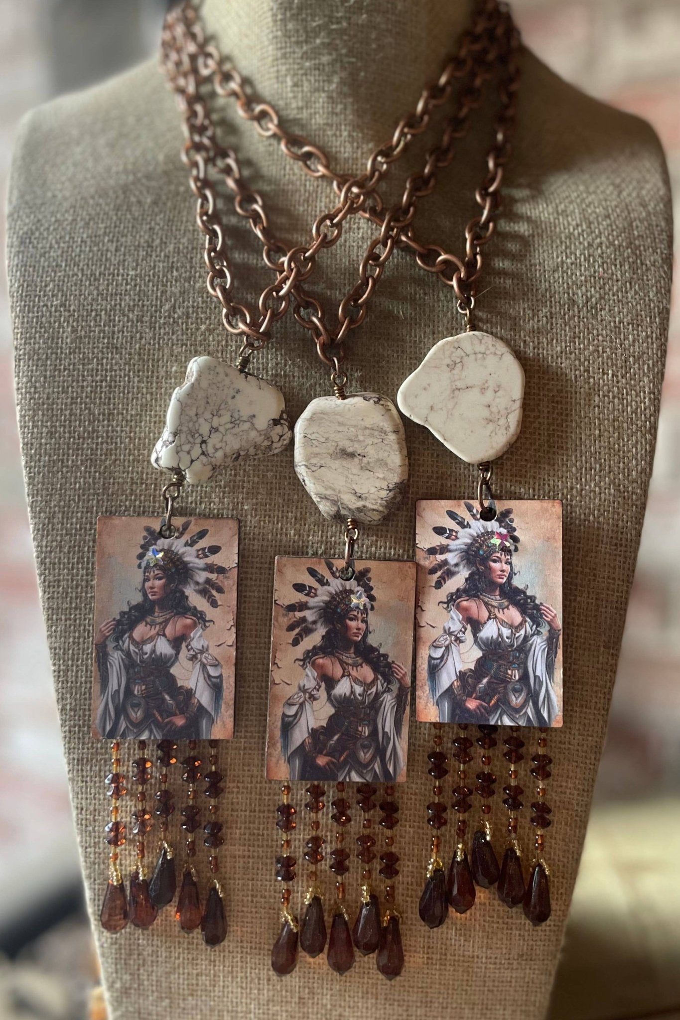 American Indian Princess Fringe Necklace - ivyandlavyboutique Gypsy South