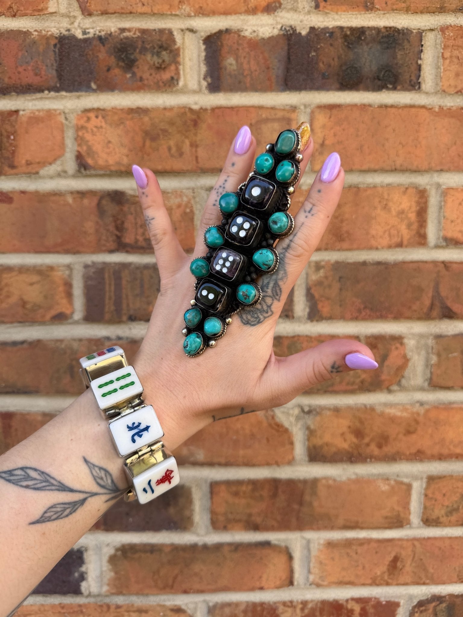 Amethyst Dice Ring - Style 2 - ivyandlavyboutique ivyandlavyboutique