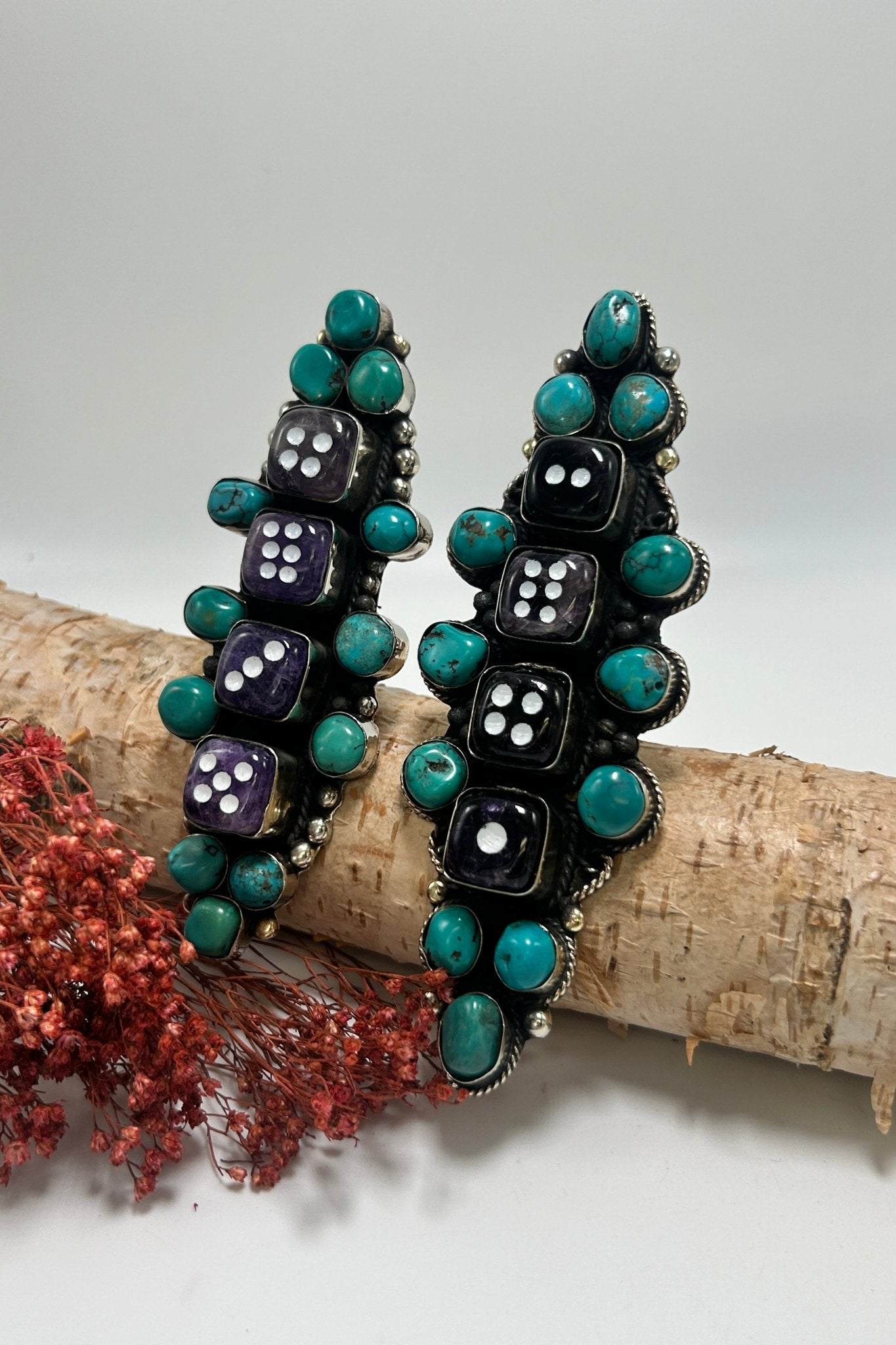 Amethyst Dice Ring - Style 2 - ivyandlavyboutique ivyandlavyboutique