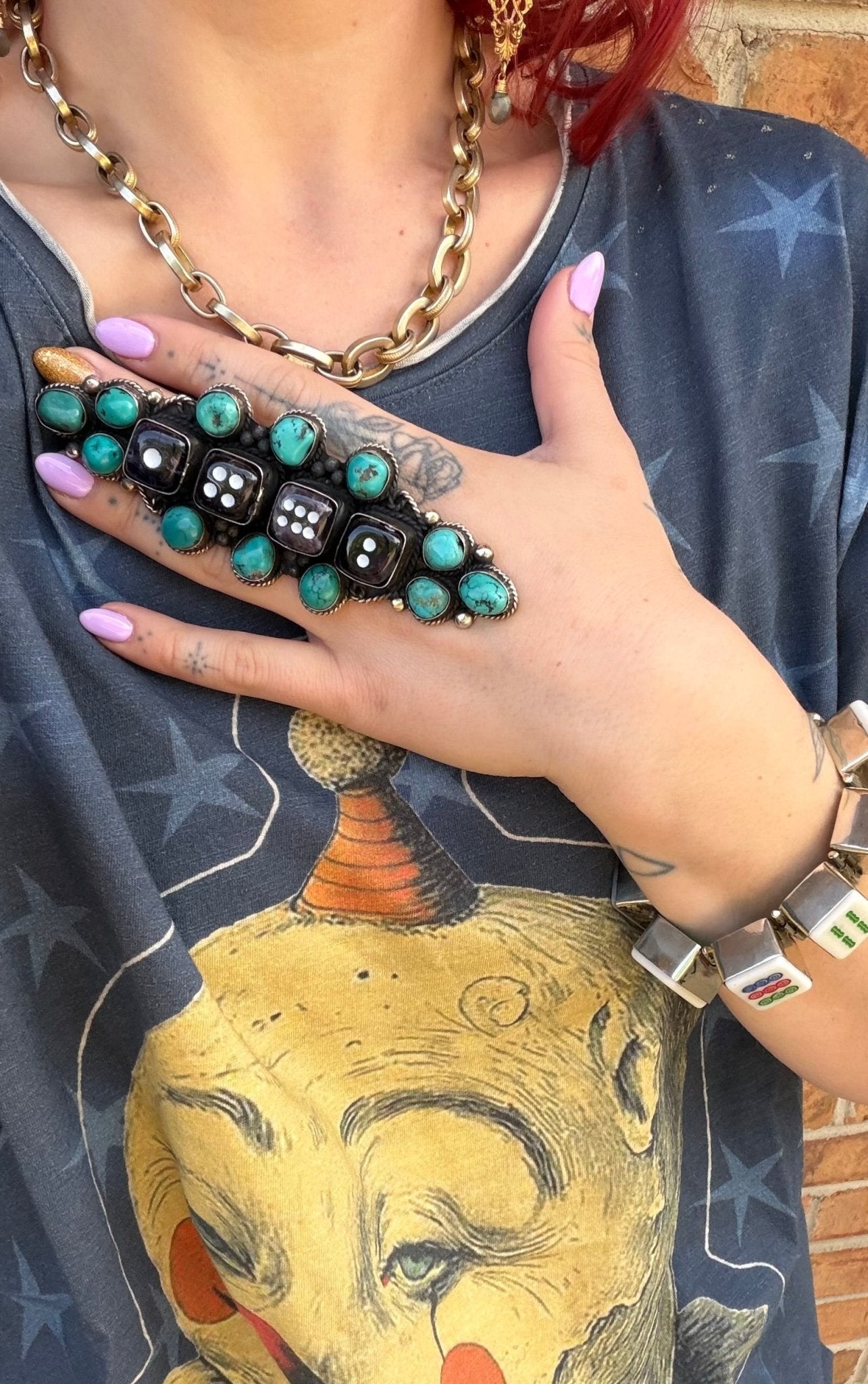 Amethyst Dice Ring - Style 2 - ivyandlavyboutique ivyandlavyboutique