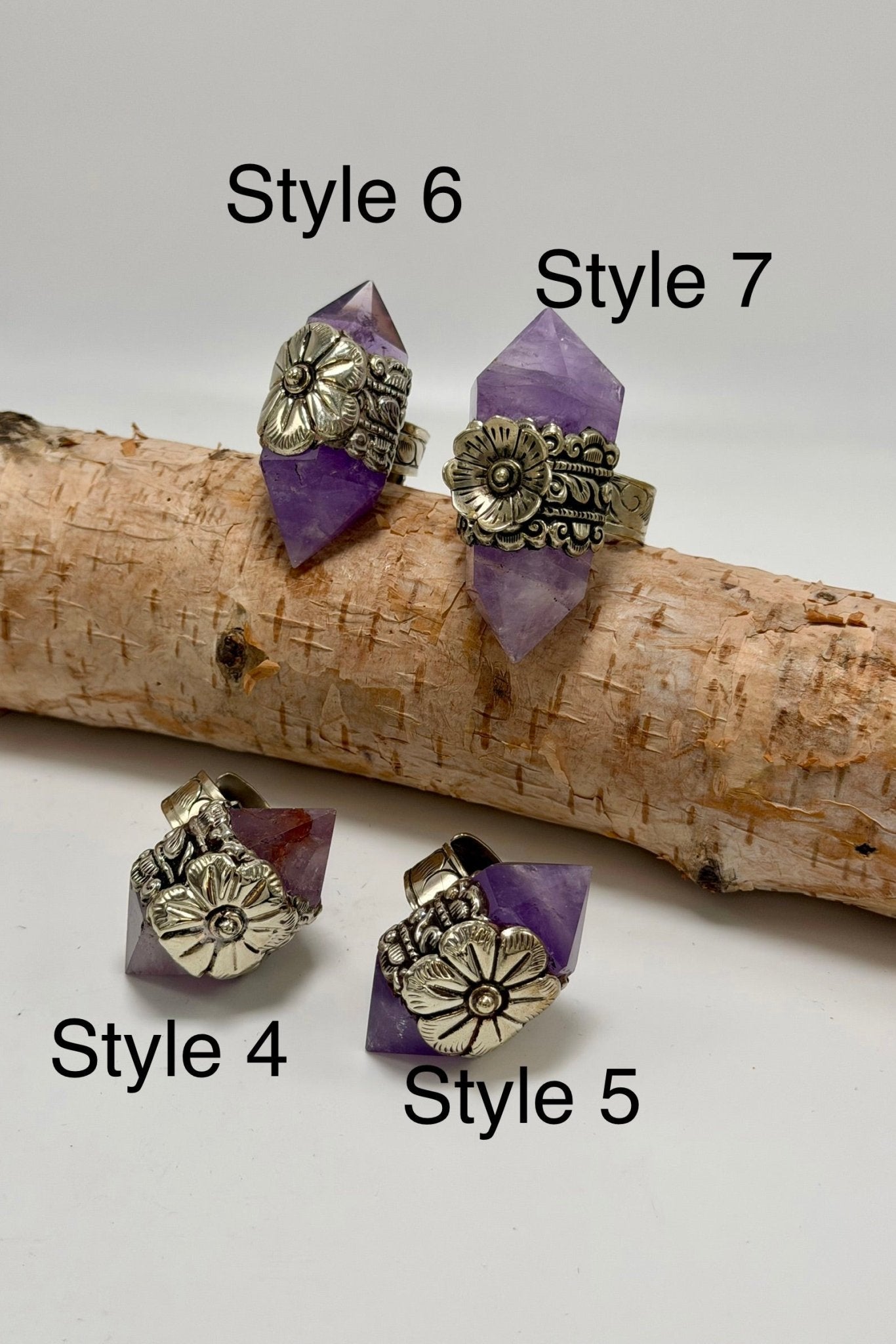 Amethyst Point Ring - ivyandlavyboutique ivyandlavyboutique